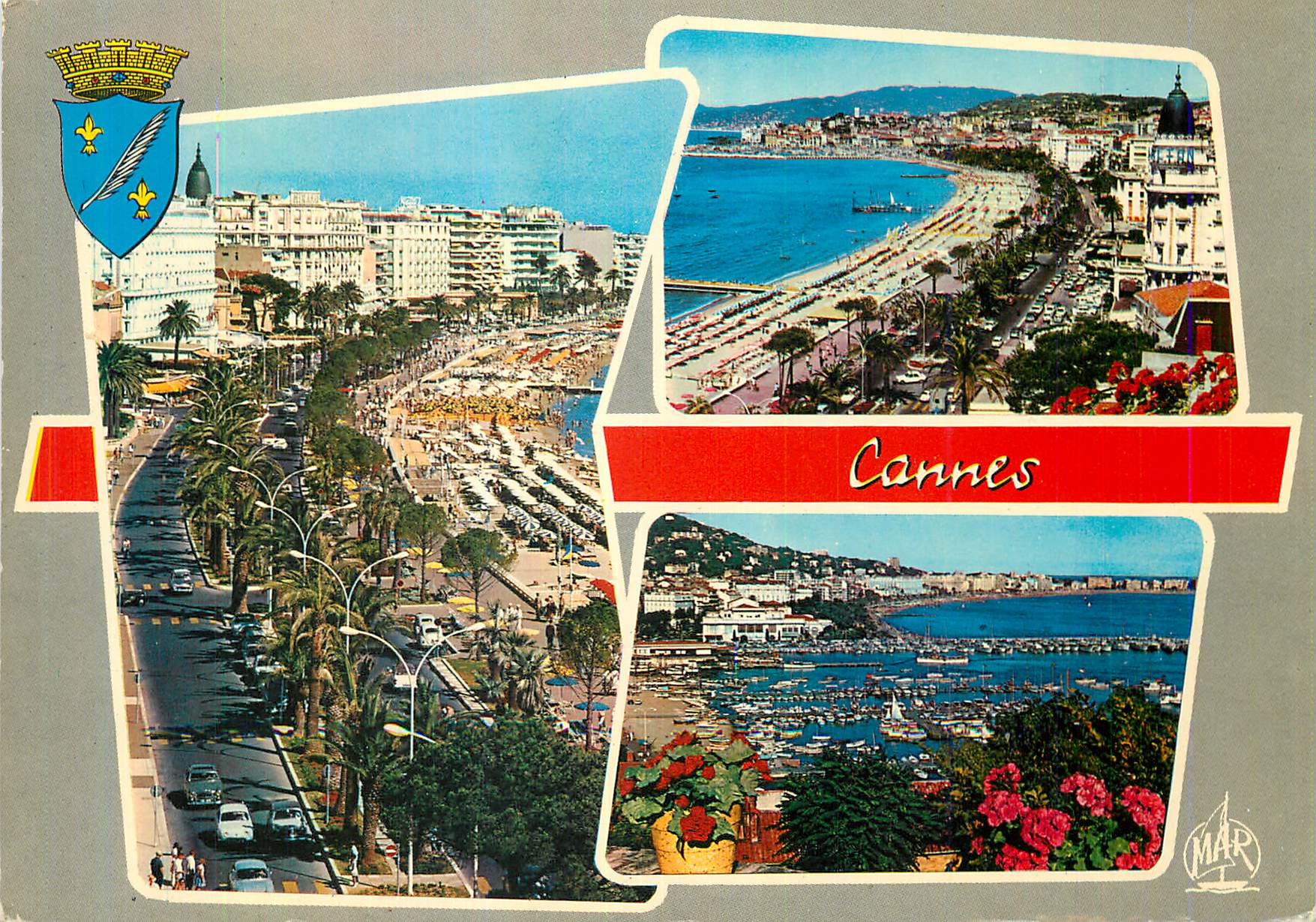 CPM La Cote d Azur Cannes La Croisette et le Suquet 