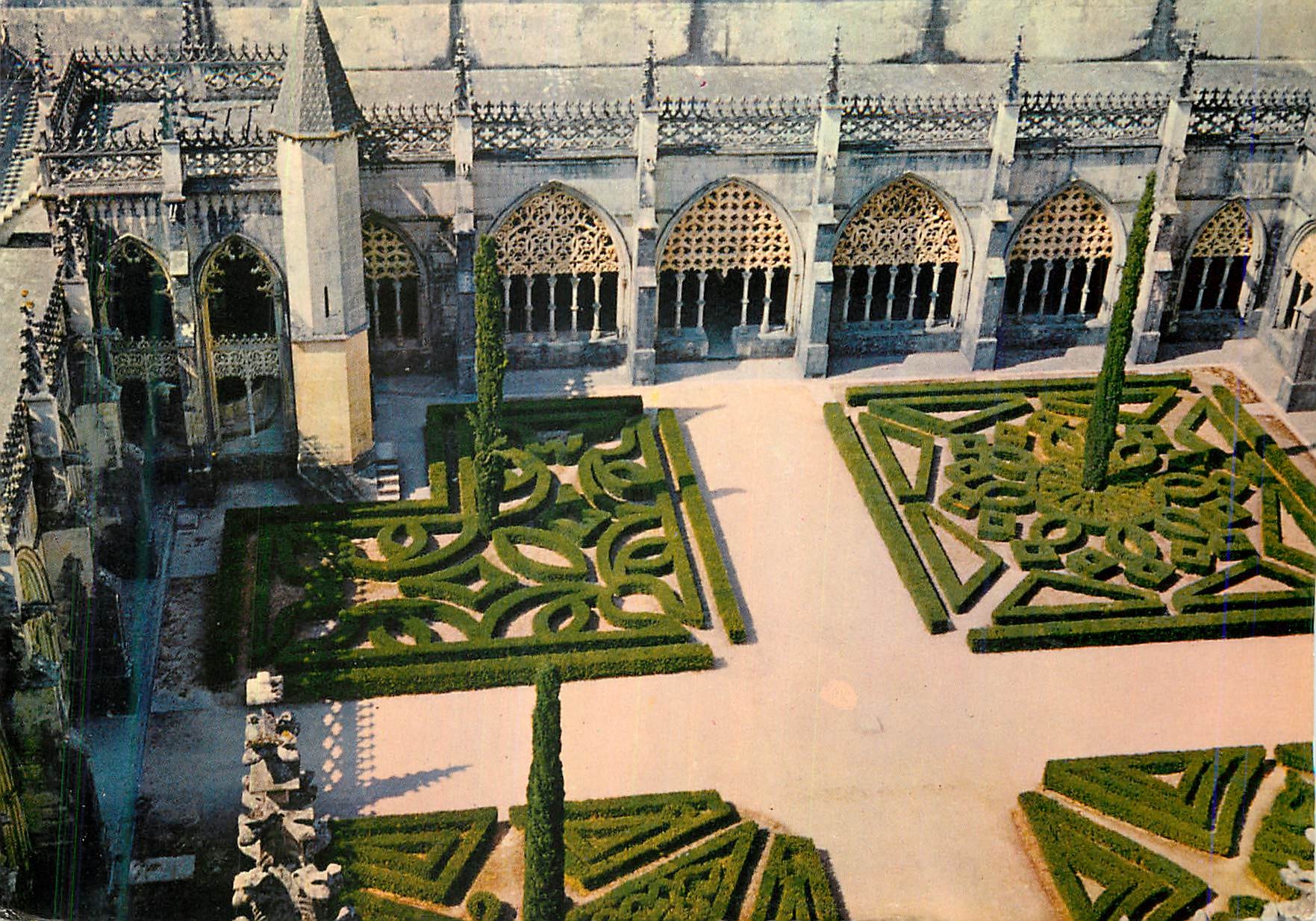 CPM Batalha Portugal Cloitre Royal et le jardin 
