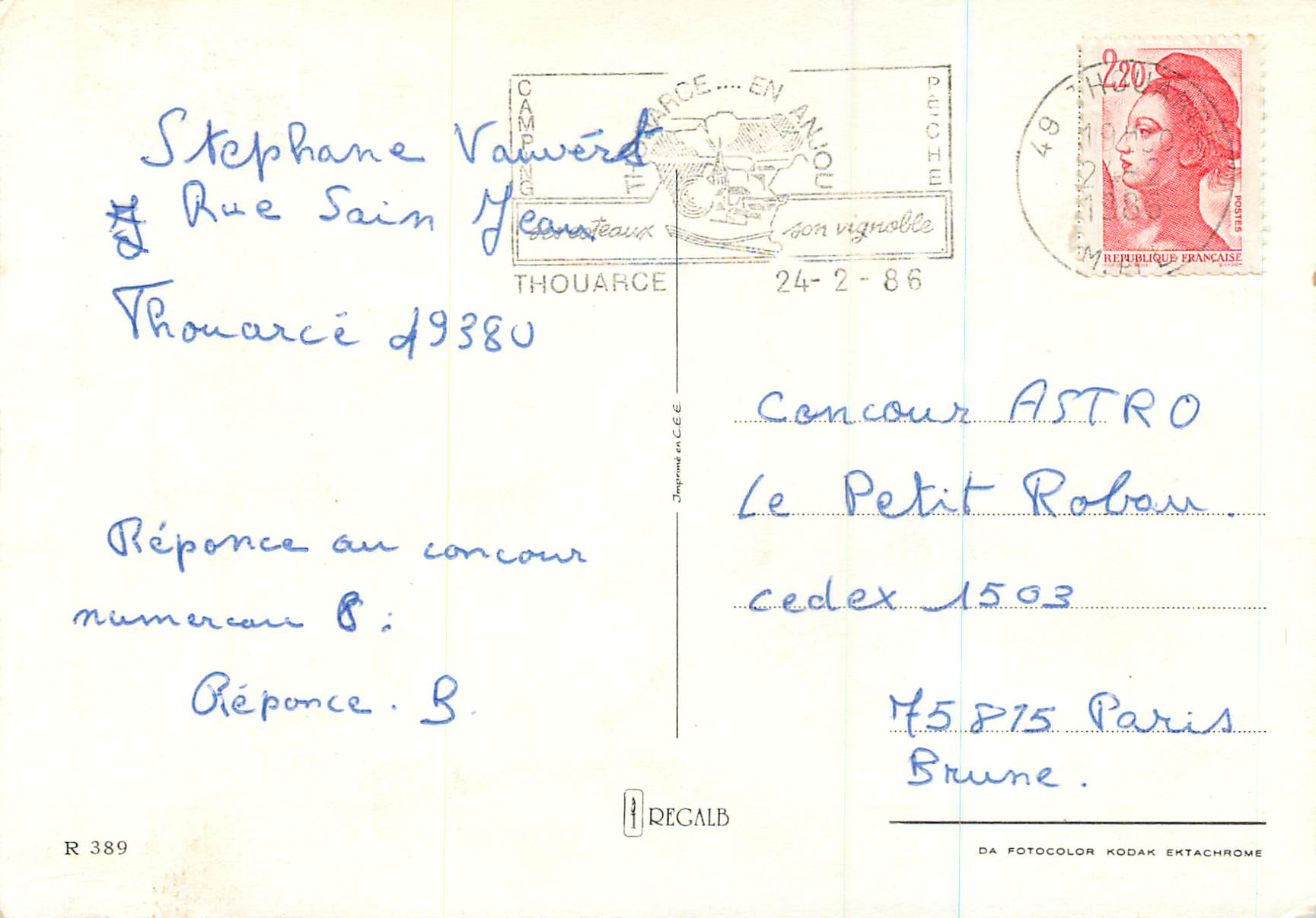CPA Bonne Annee  — Rückseite