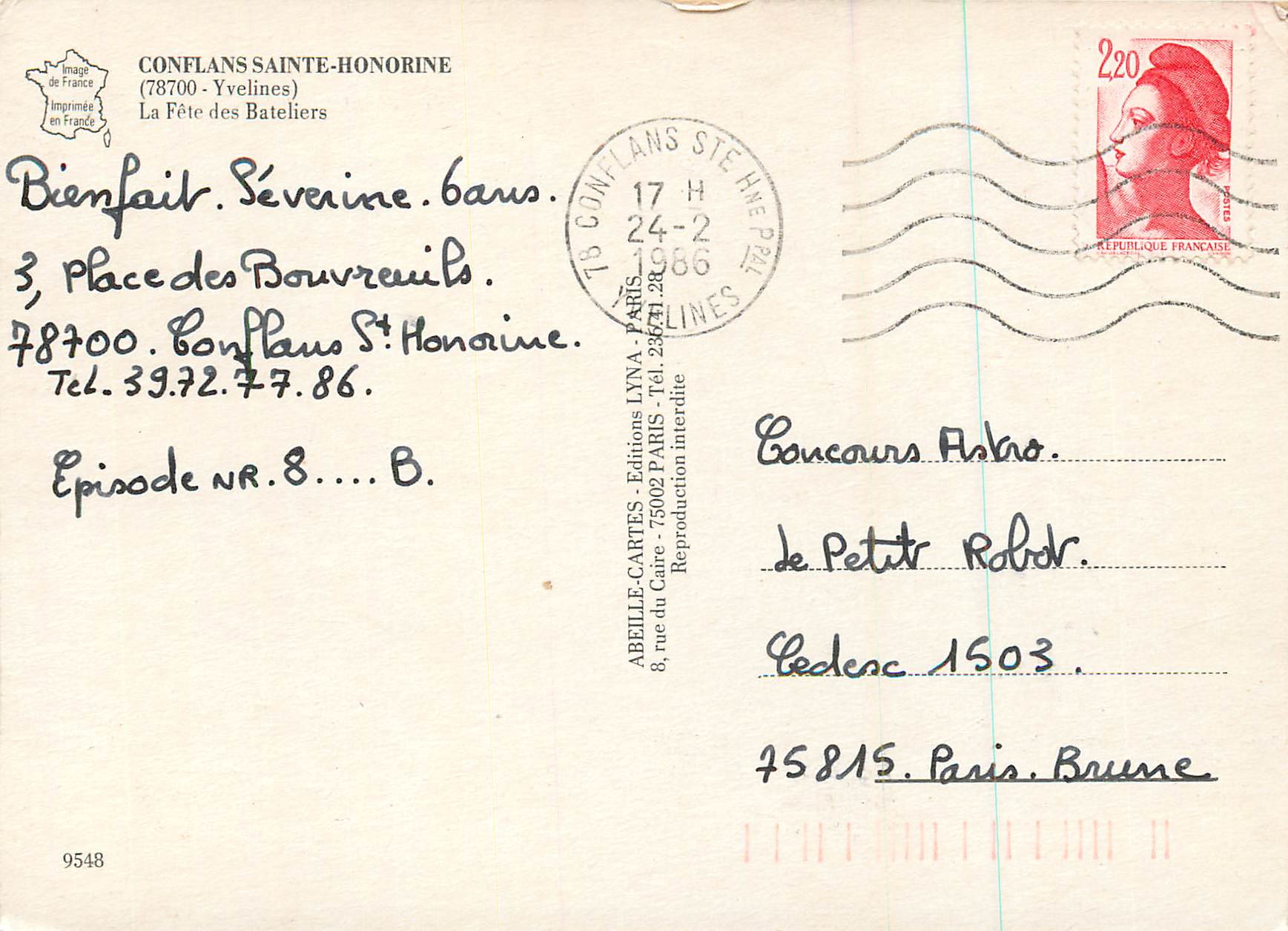 CPA Conflans Sainte Honorine Yvelines La Fete des Bateliers Bateaux — Back