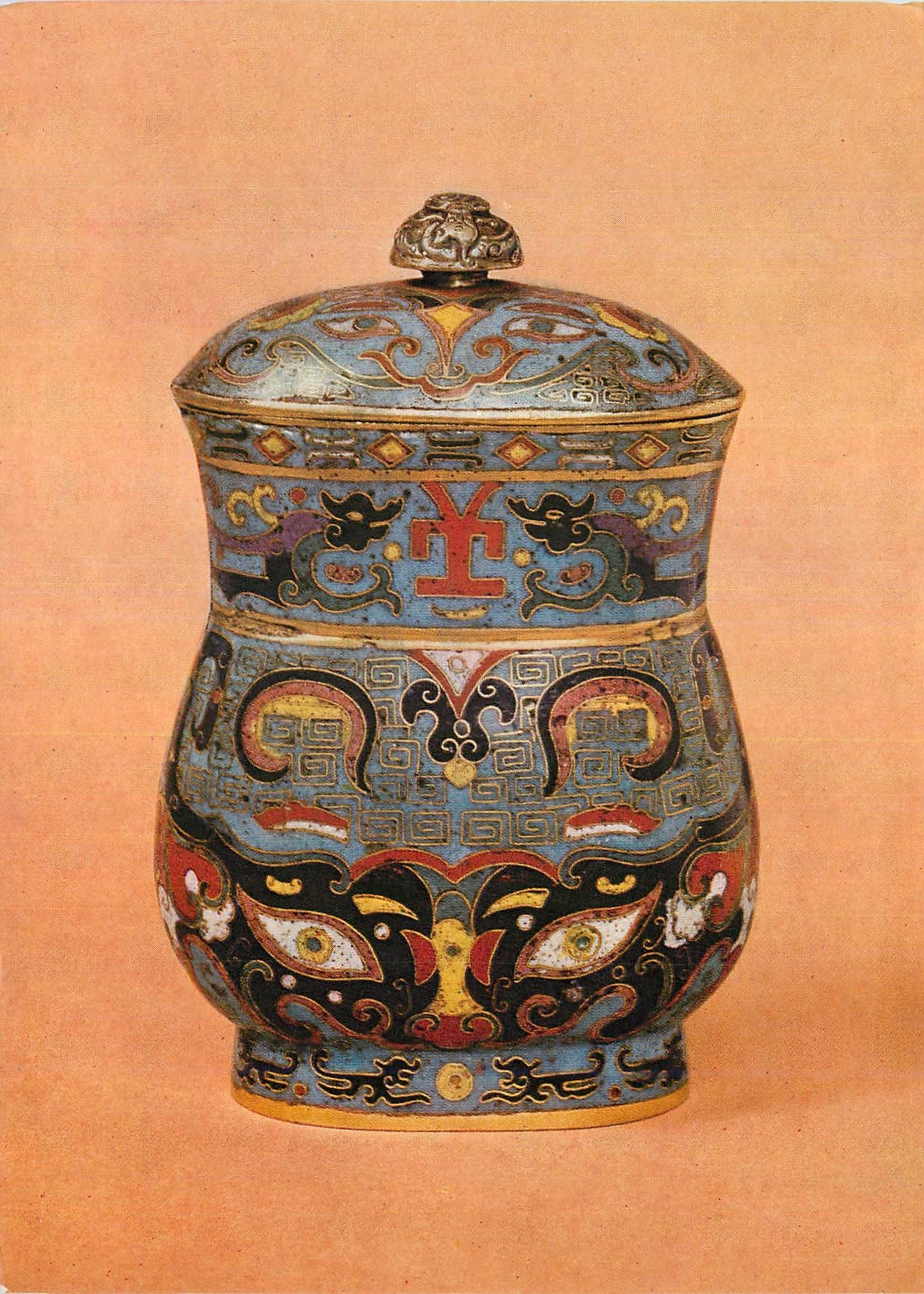 CPM Covered vase Cloisonne enamel Victoria and Albert Museum  Chine China