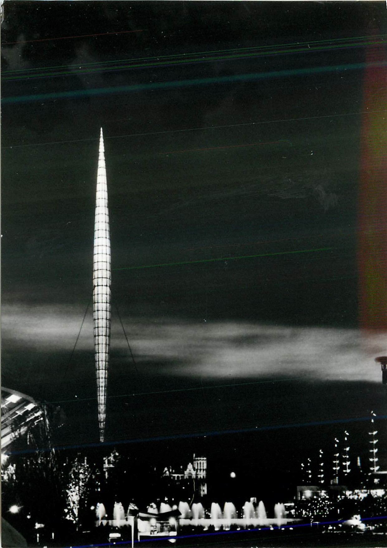 CPM The Festival of Britain South Bank Exhibition Victoria and Albert Museum The Skylon at Dusk