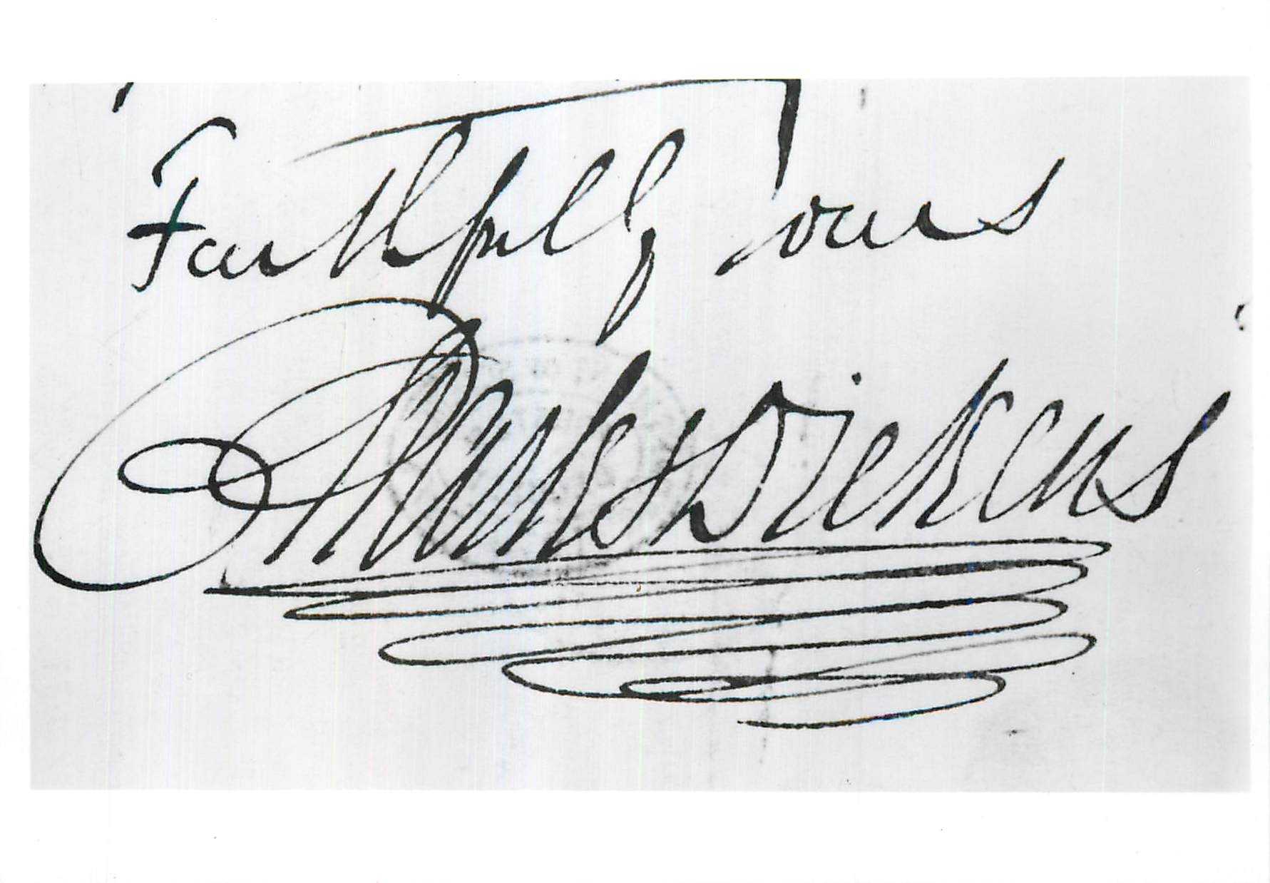 CPM Signature of Charles Dickens Victoria and Albert Museum 