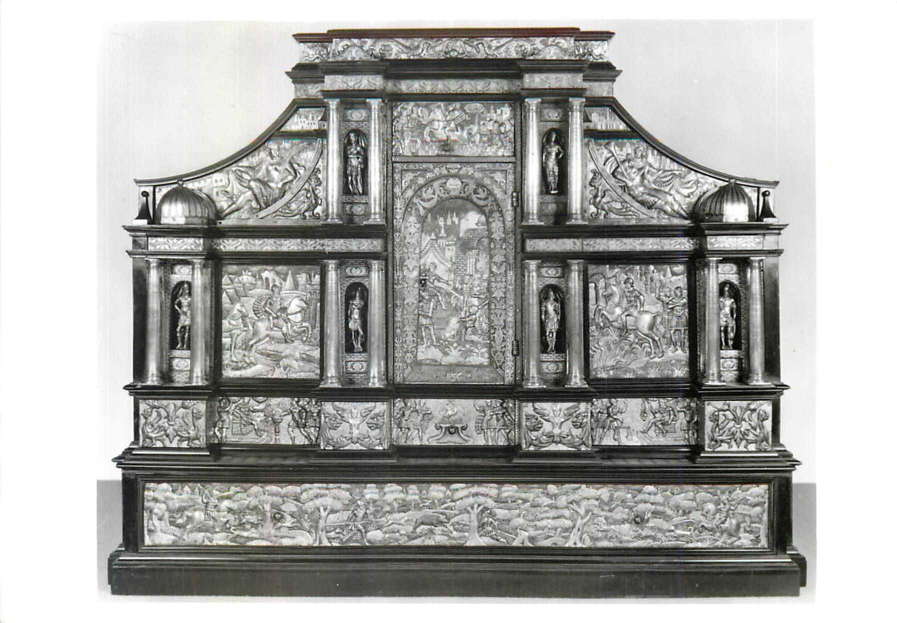 CPM Cabinet Wood veneered with ebony and mounted with iron panels Victoria and Albert Museum 