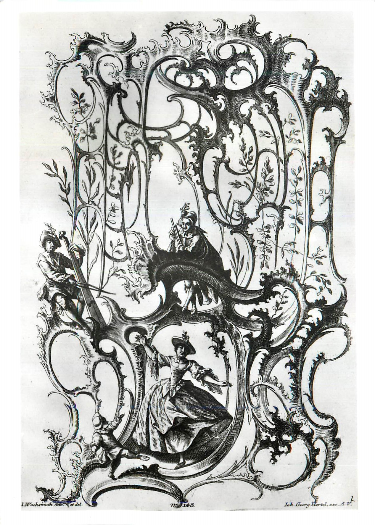 CPM Jeremy Wachsmuth Grotesque design for a rococo panel Victoria and Albert Museum 