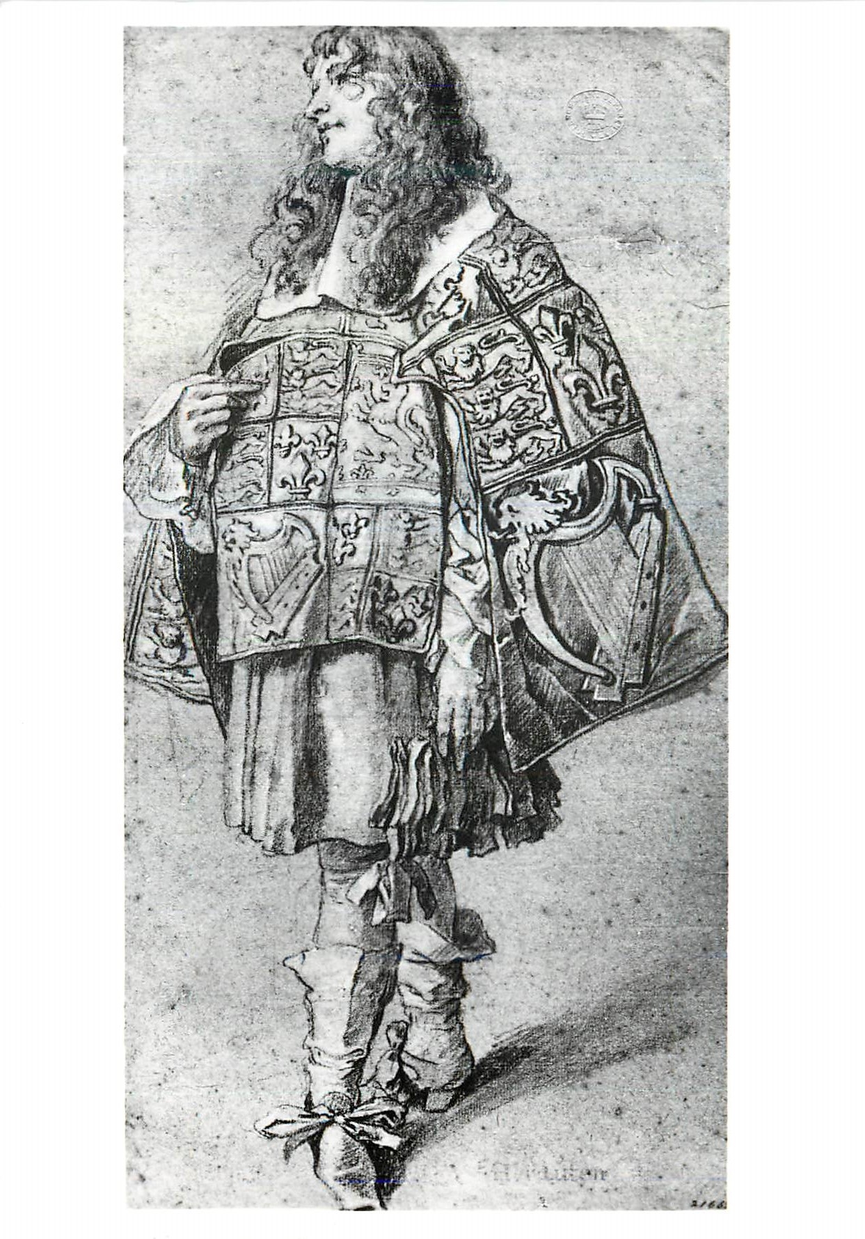 CPM Sir Peter Lely A Herald Study of a figure from the profession of the Order of the Garter Victoria and Albert Museum 