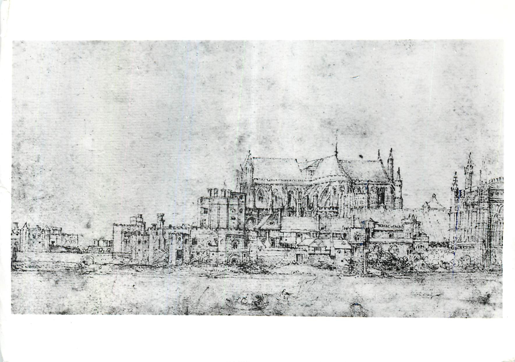 CPM Wenzel Hollar Westminster Abbey and Parliament House from the Thames Victoria and Albert Museum 