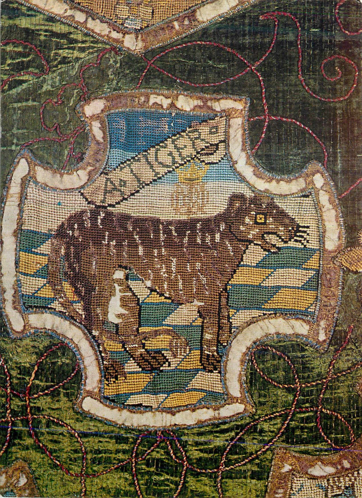 CPM A Tiger In the centre of the cipher of Mary Queen of Scots Victoria and Albert Museum 