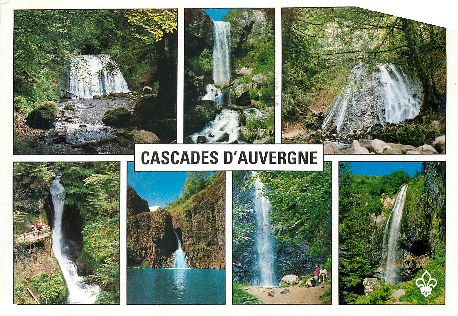 CPM Cascades d Auvergne La cascade de Vernieres Le Saut de la Truite 