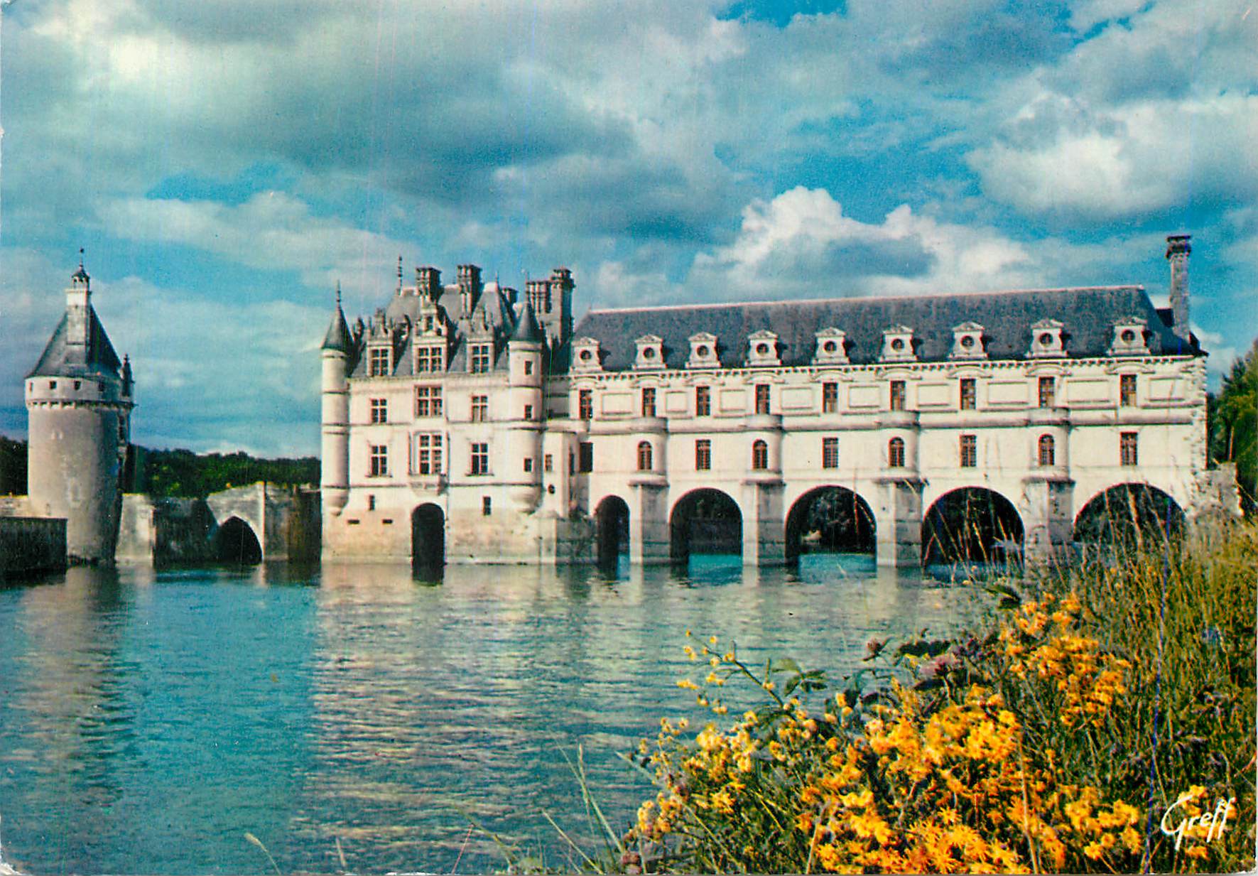 CPM Chenonceaux Indre et Loire Le chateau sur le Cher 