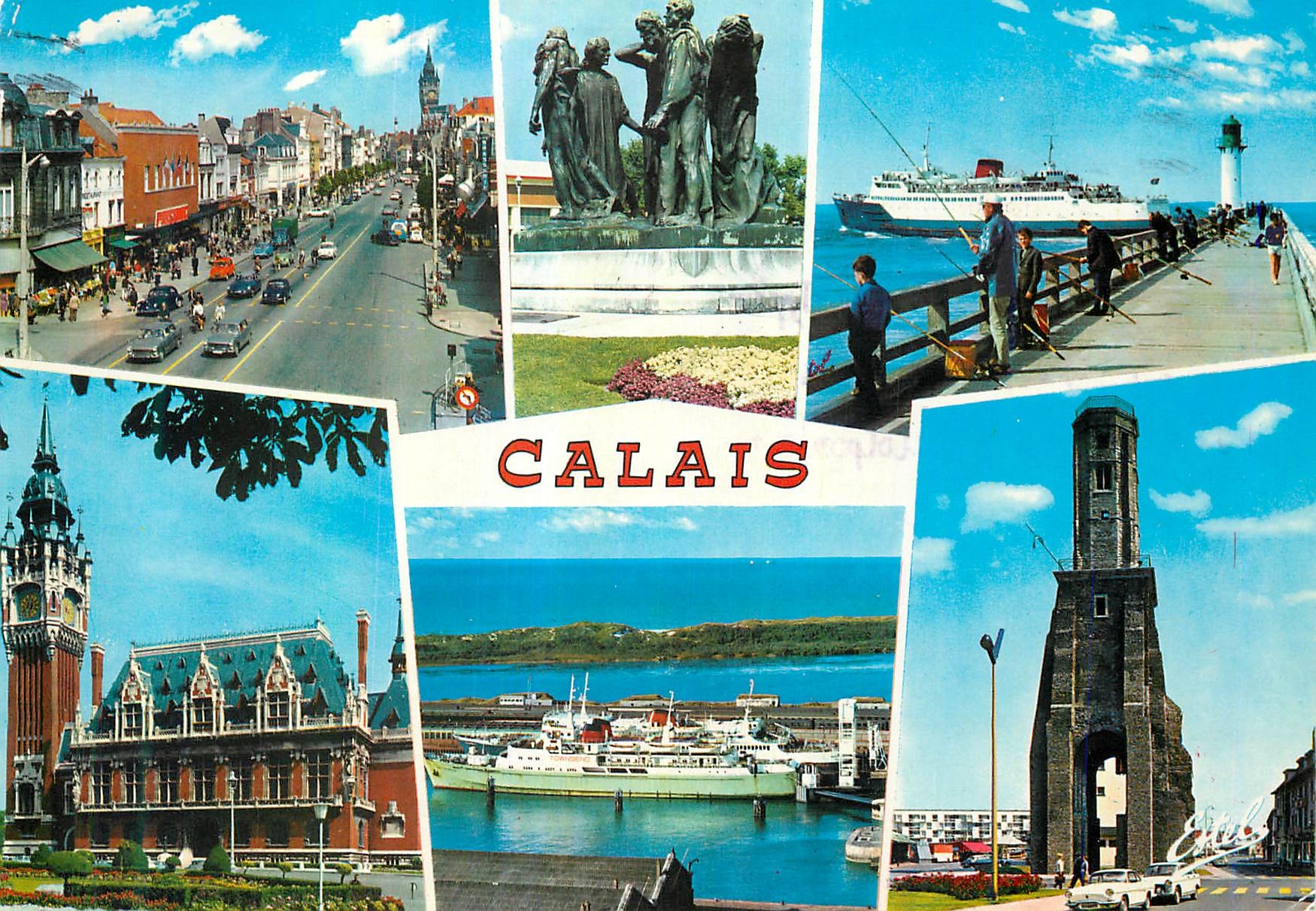 CPM Calais Pas de Calais Le  boulevard Jacquard Bateaux