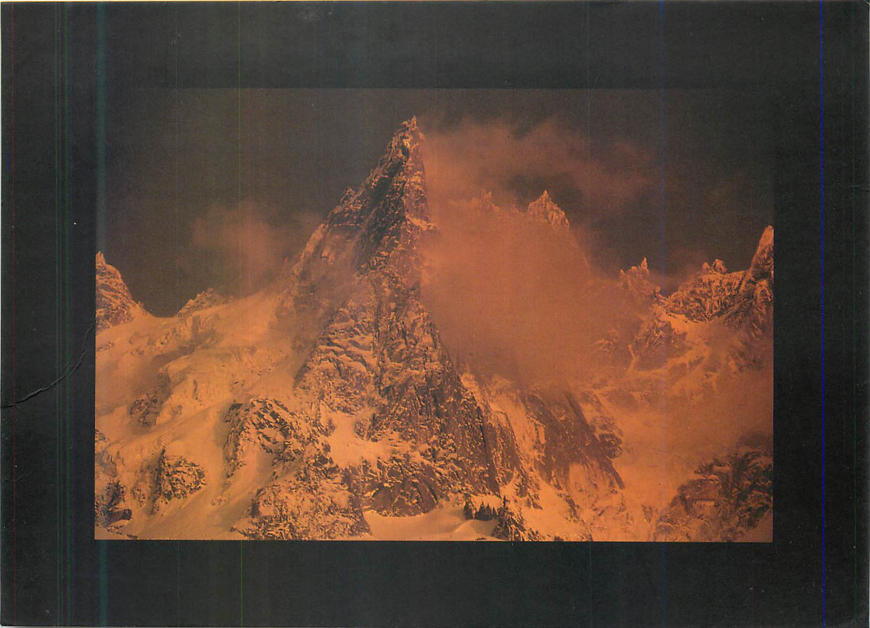 CPM Massif du Mont Blanc Coucher de soleil sur l Aiguille ed Blaitiere 
