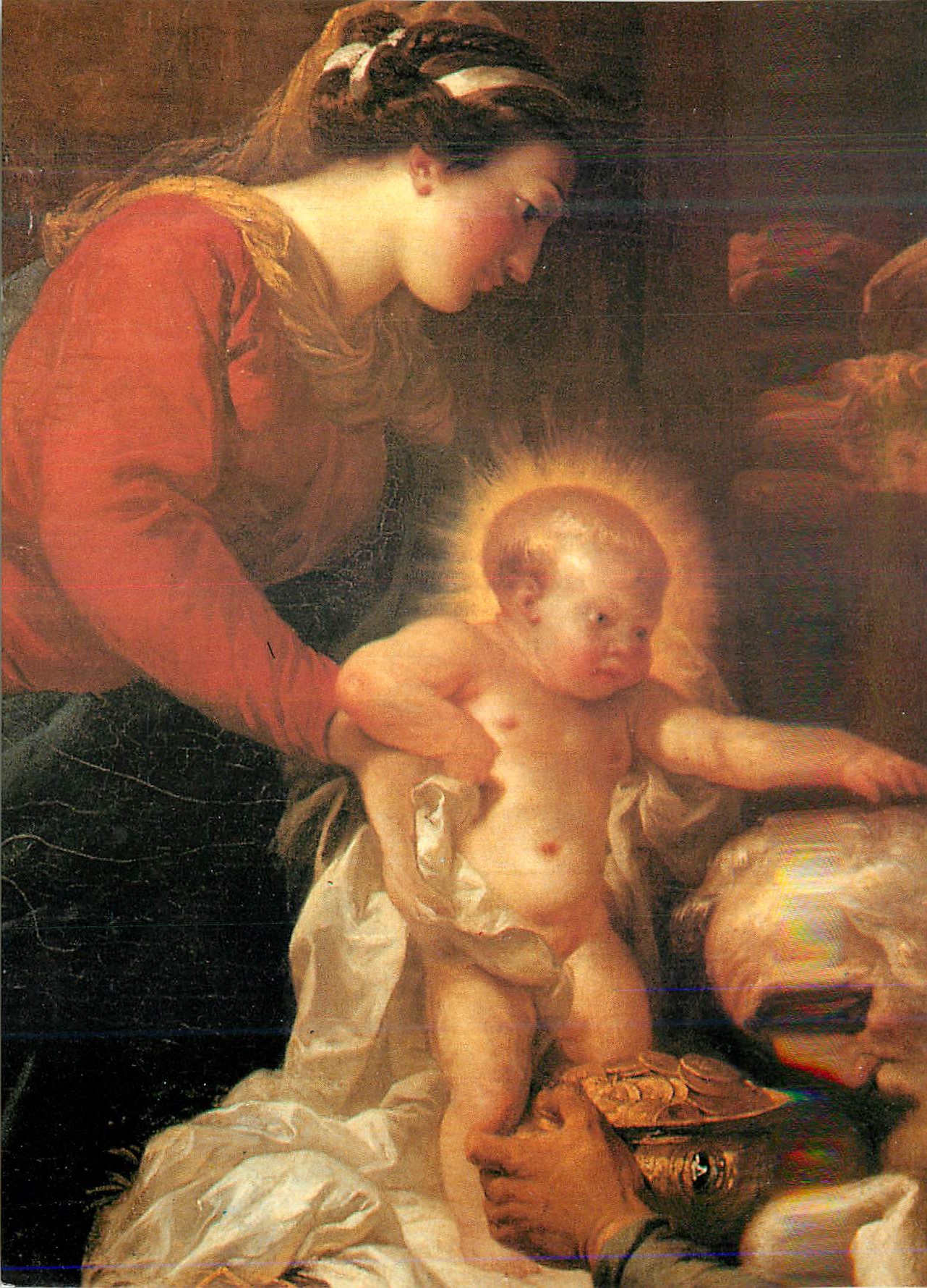 CPM Adoration des Mages detail Gabriel Francois Doyen 