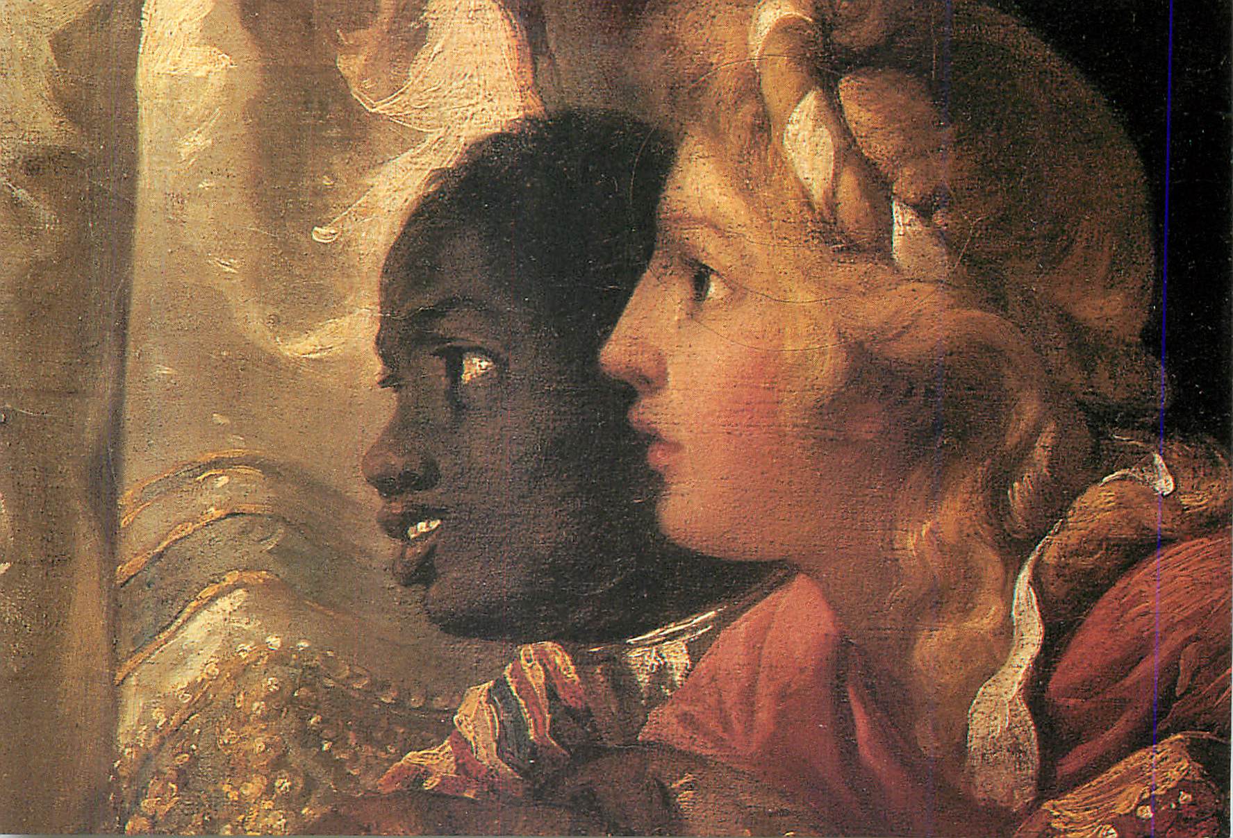 CPM Adoration des Mages detail Gabriel Francois Doyen 