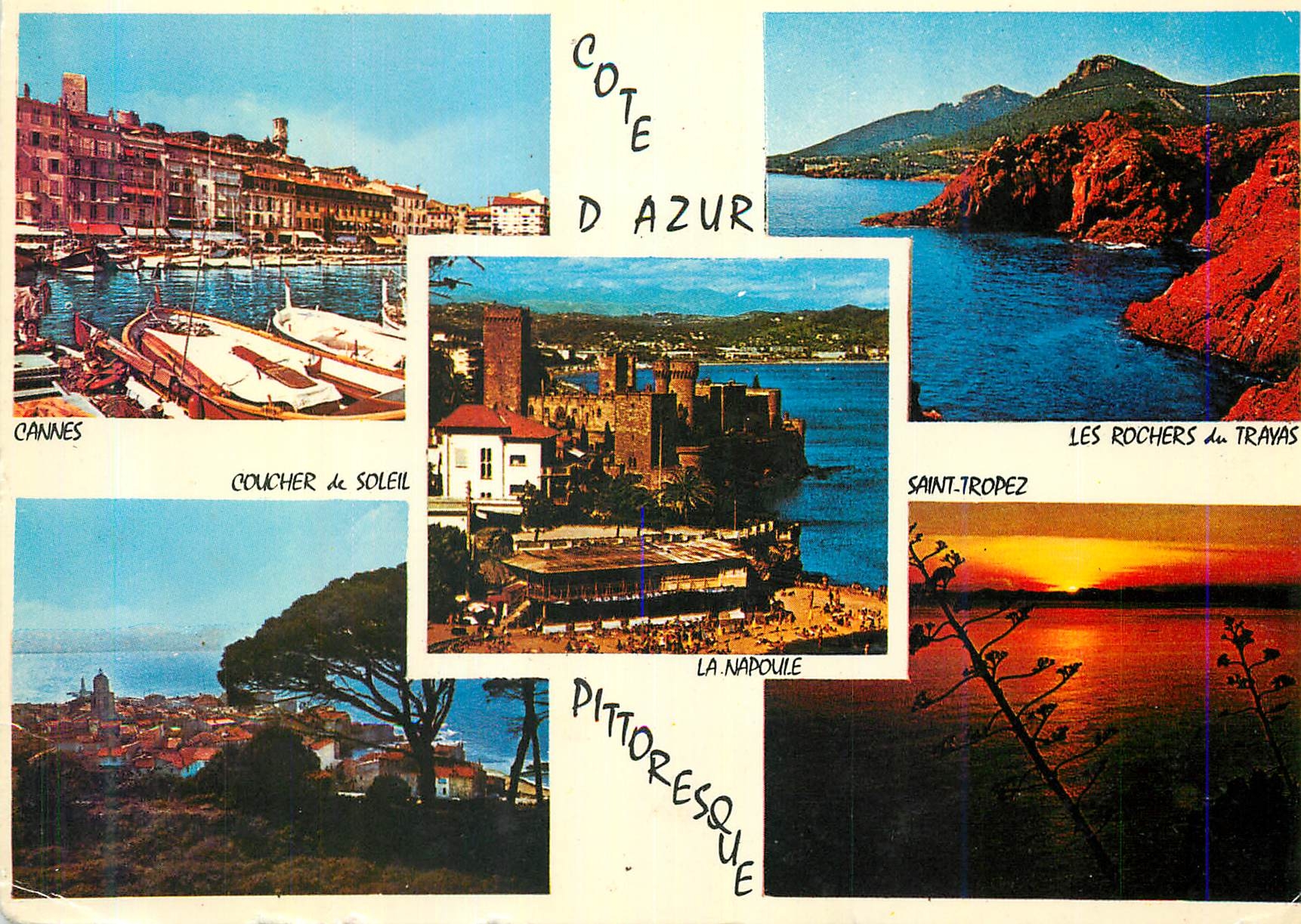 CPM Cote d Azur Souvenir de la Cote d Azur Cannes Les rochers du Trayas La Napoule