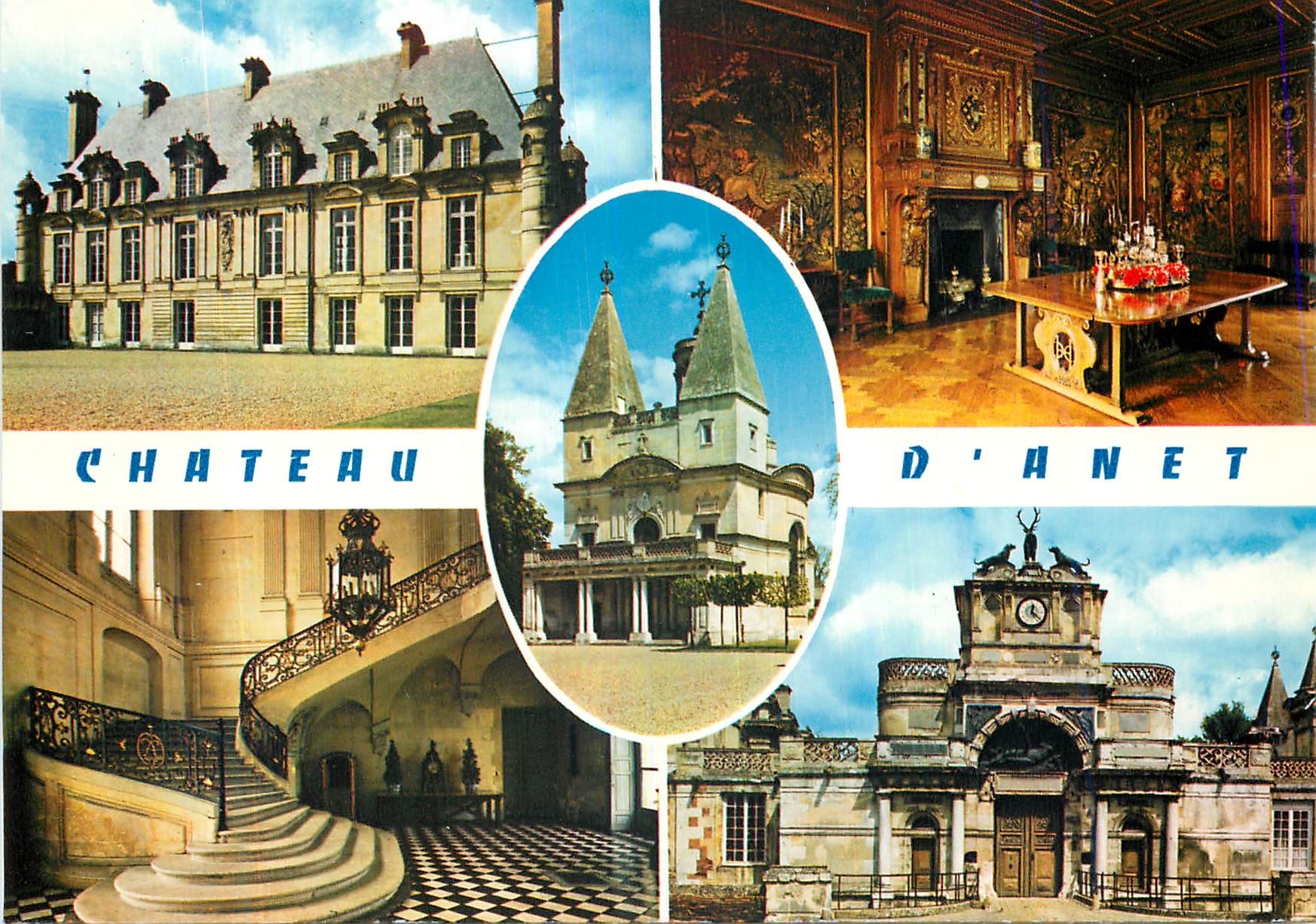 CPM Chateau d Anet Eure et Loir Facade Salle a Manger Grand 