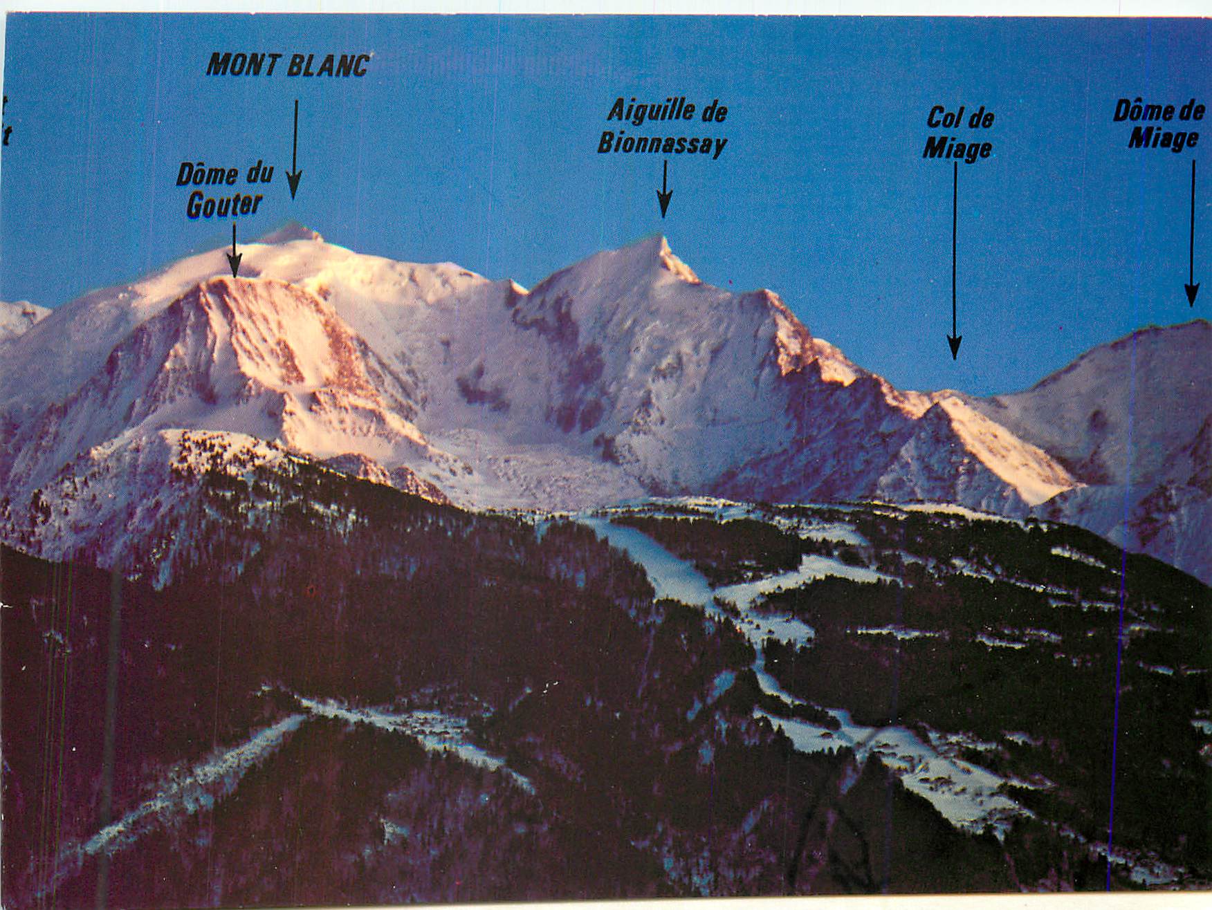 CPM Coucher de soleil sur la Chaine du Mont Blanc 