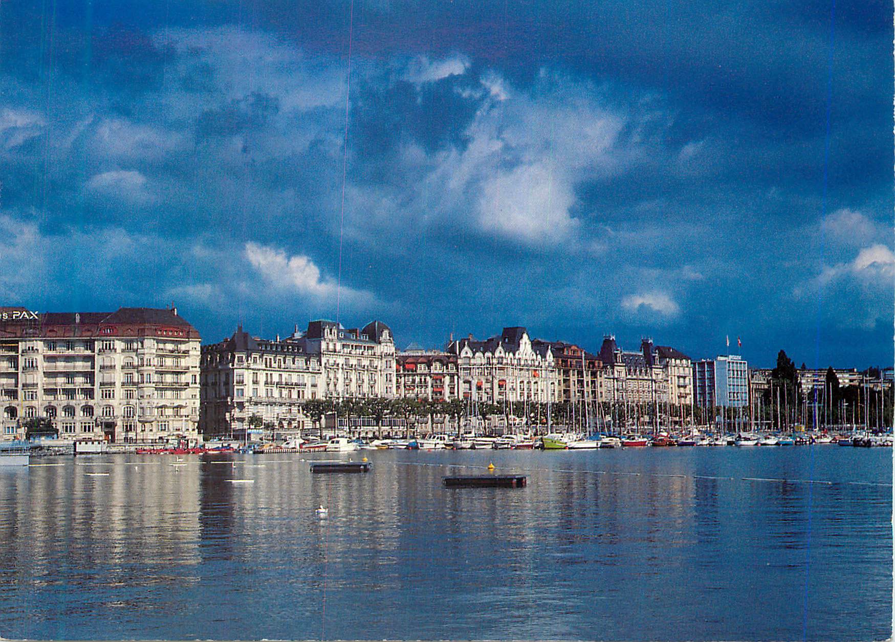 CPM Geneve Le quai Wilson 