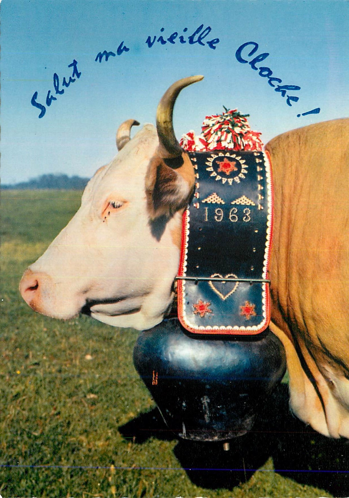 CPM Alpes de Suisse Reine de troupeau Vache