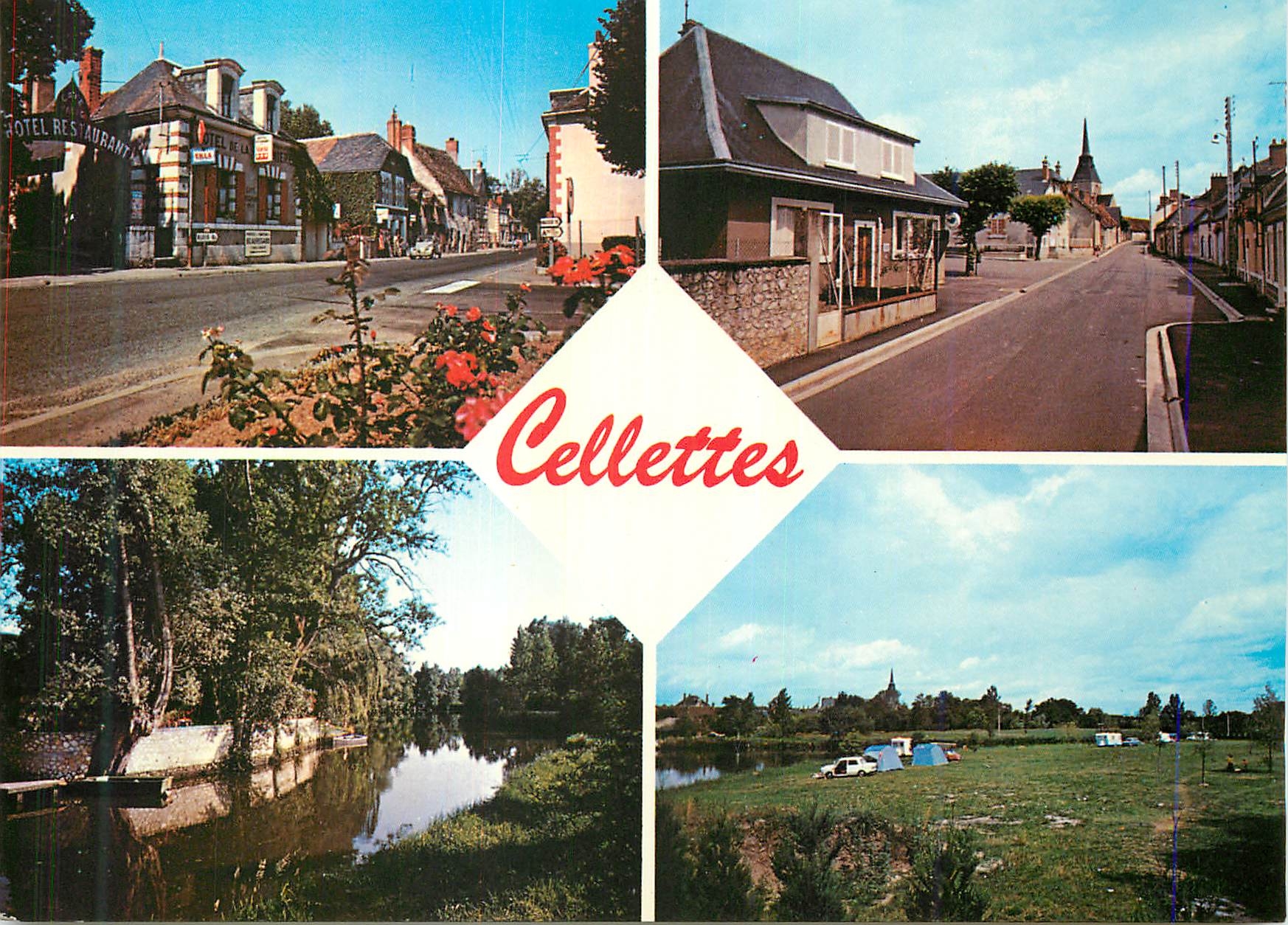 Cellettes — vue de la ville et du campement — Photo J.-F. DORE