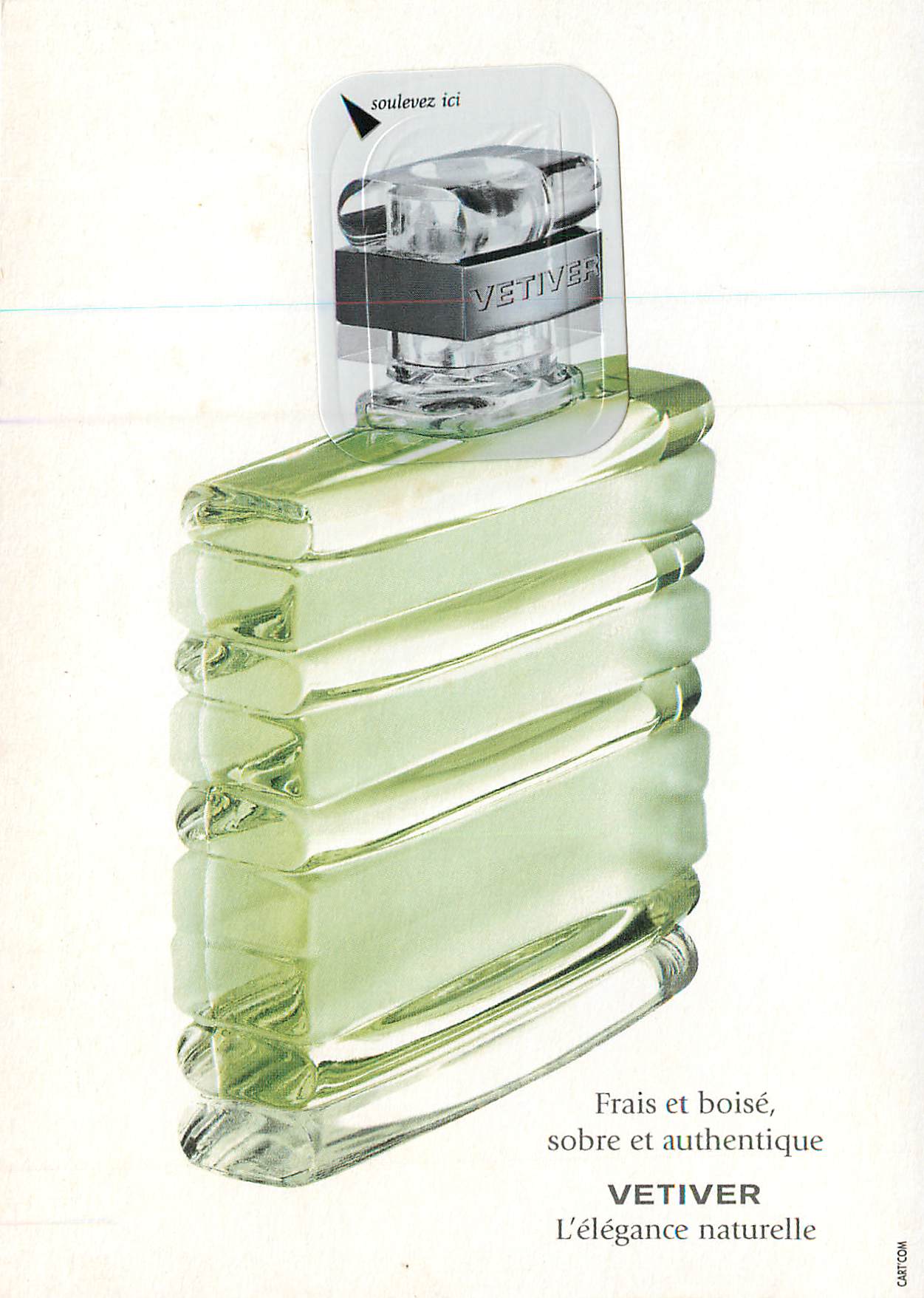 Vetiver — parfum pour homme — Guerlain Paris — Rückseite