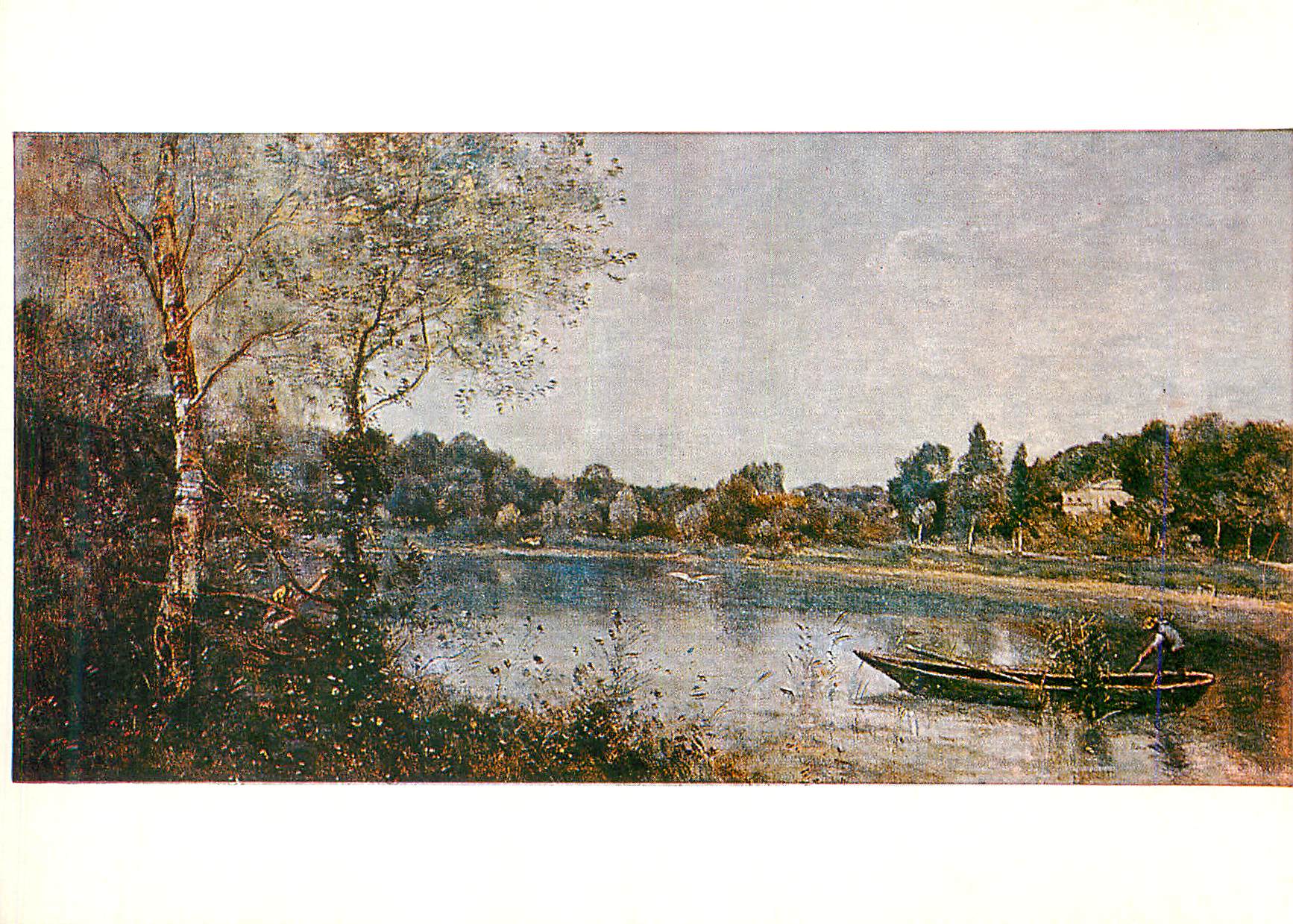 CPM Jean Baptiste Corot L etang de Ville d Avray Musee du Louvre Legs Chauchard 
