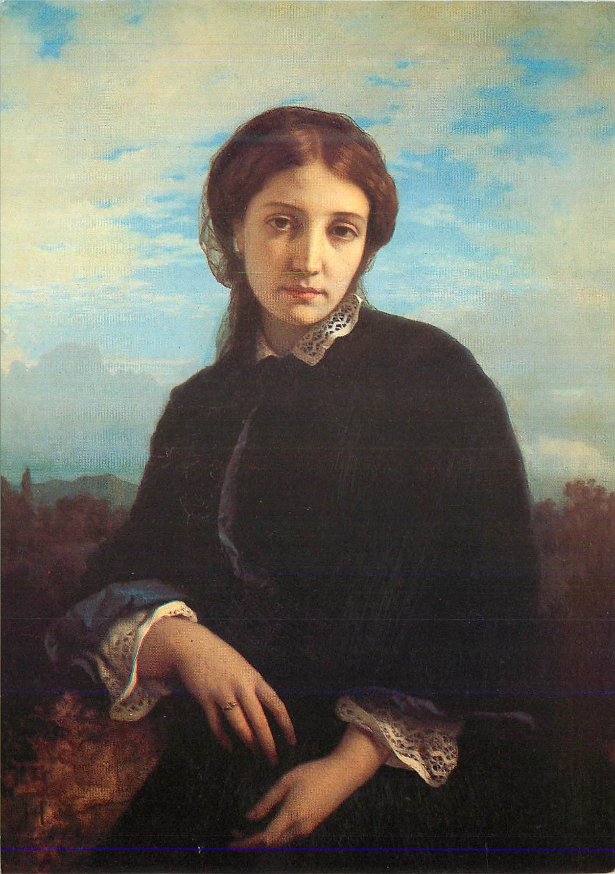 CPM Paris Musee Hebert Portrait de Maria Pucci 