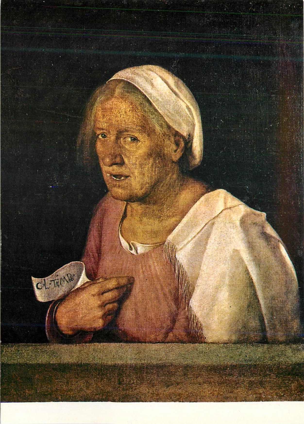 CPM Giorgione Ritratto di vecchia Col tempo Venezia gallerie dell Accademia 
