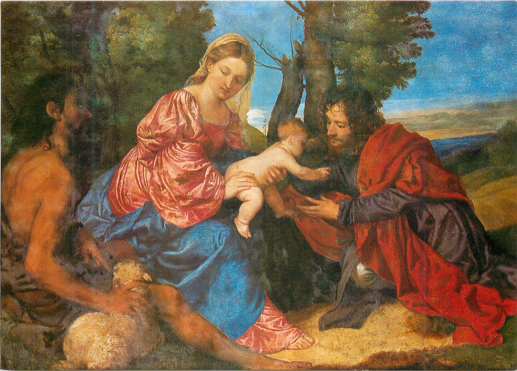 Madonna et Enfant avec saint Jean-Baptiste — détail — The Medici Society Ltd., Londres, P.C. 2070