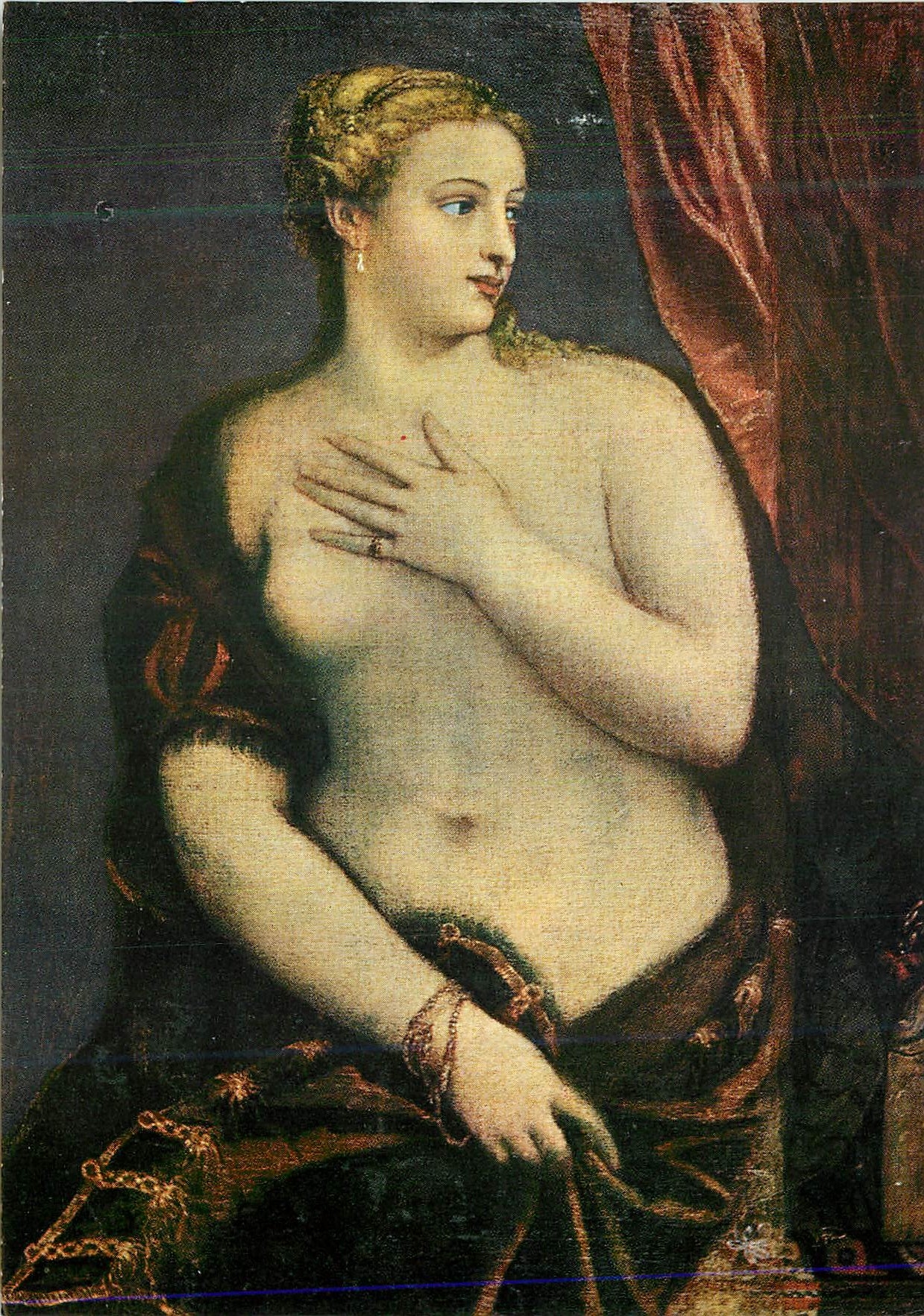 CPM Tiziano Vecellio Venus au miroir Venezia 
