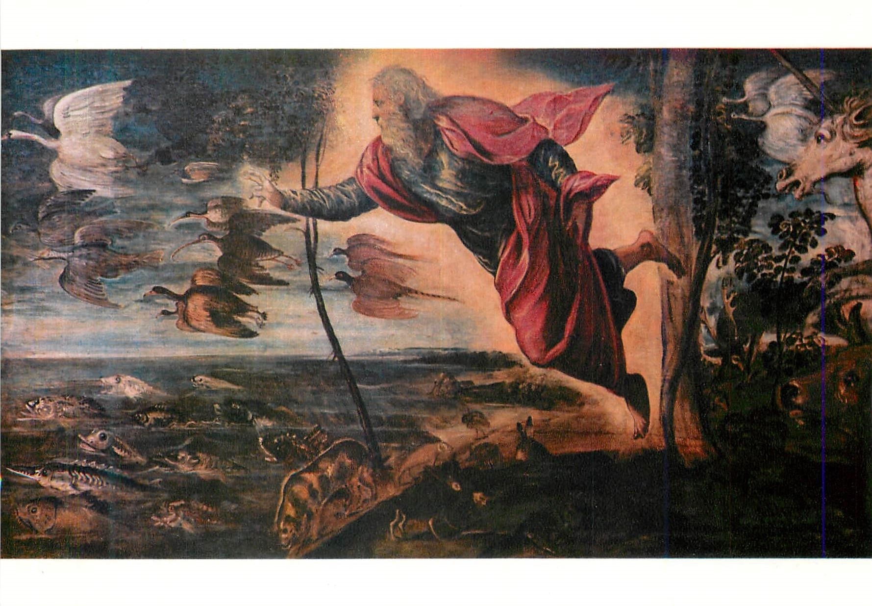 CPM Venezia Gallerie dell Accademia Jacopo Tintoretto La Creazione degli Animali 