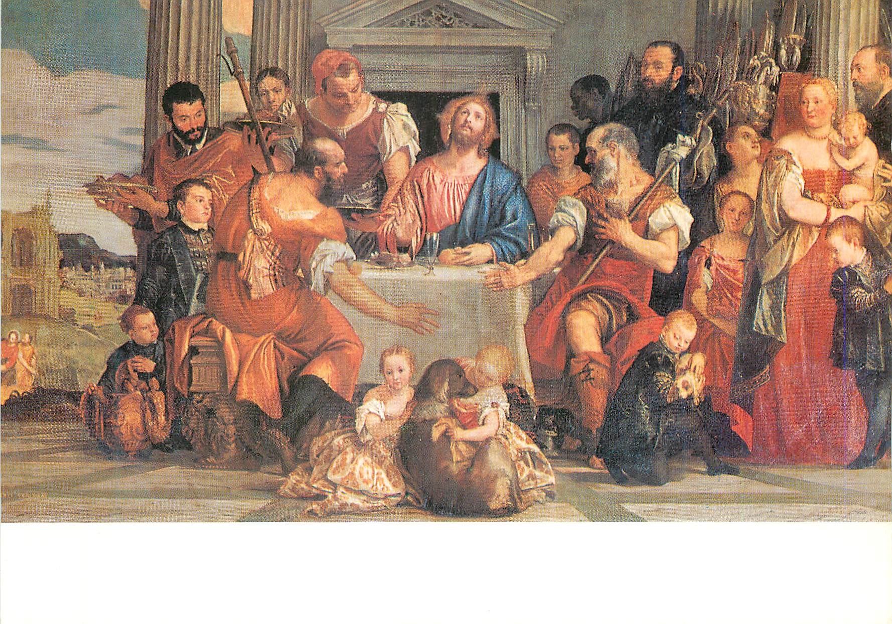 CPM Paris Musee du Louvre Veronese Les Pelerins d Emmaus 