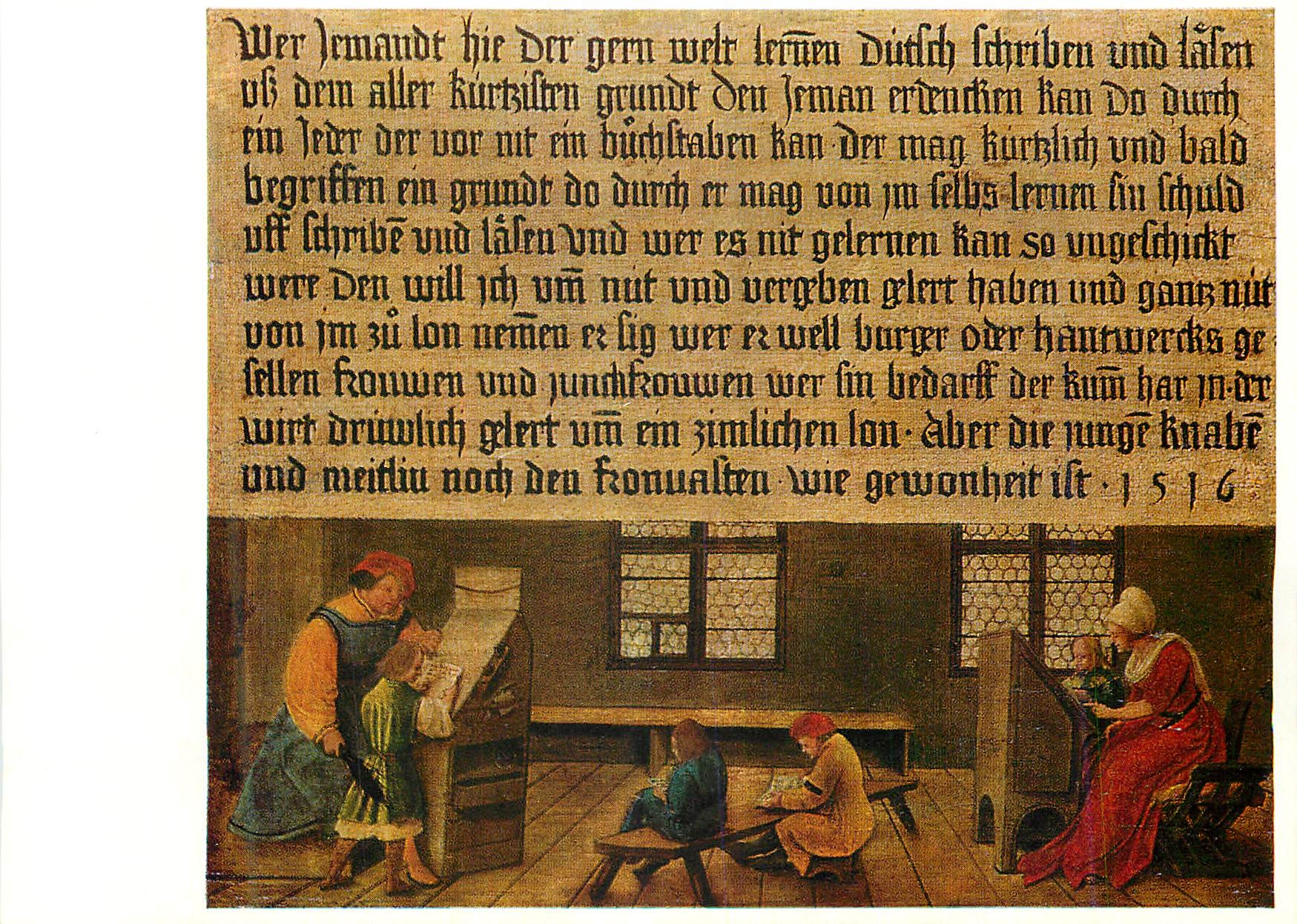 CPM Ambrosius Holbein Enseigne d un maitre d ecole 