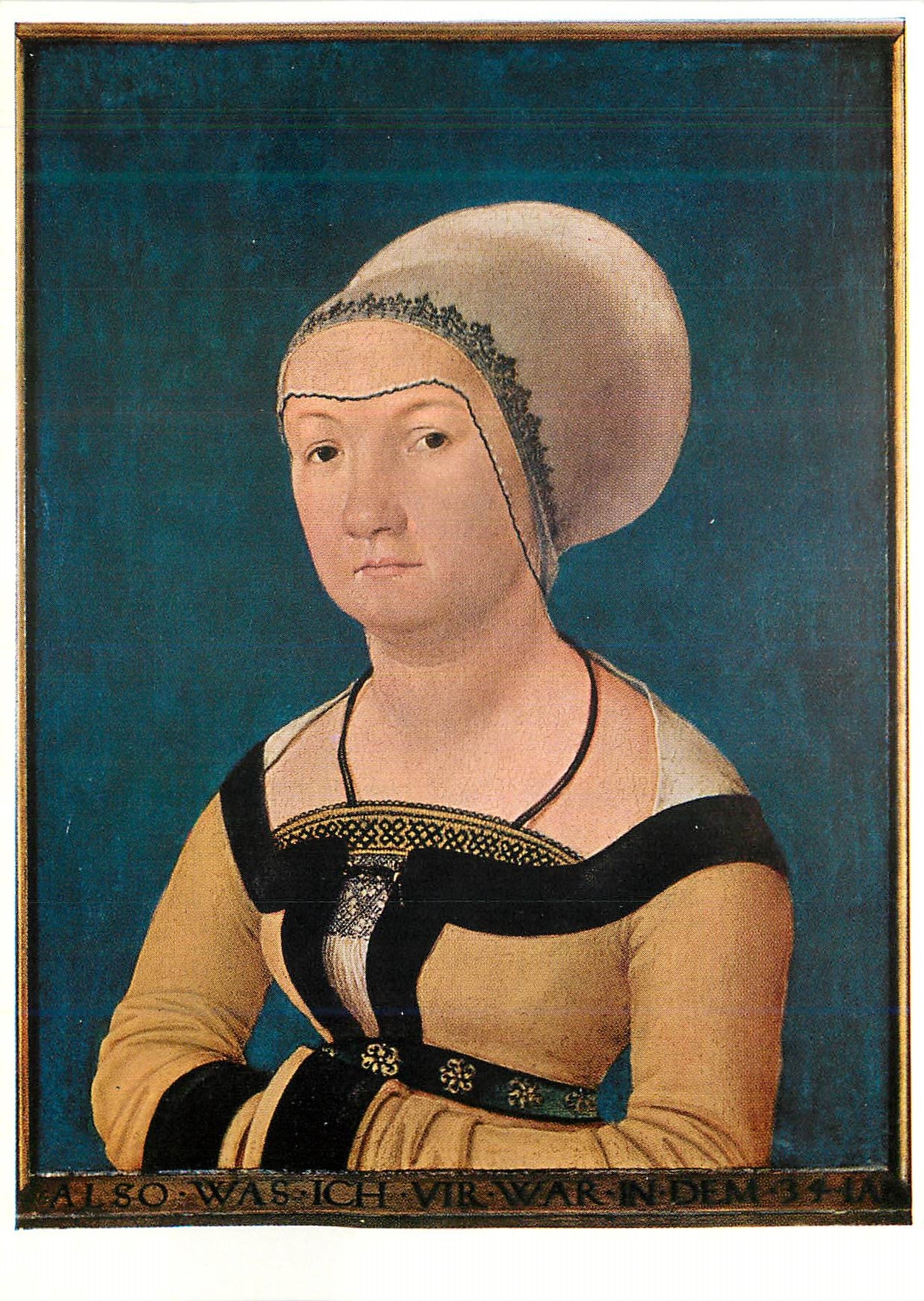 CPM Hans Bolbein Portrait of an unknown woman Basel Kunstmuseum 