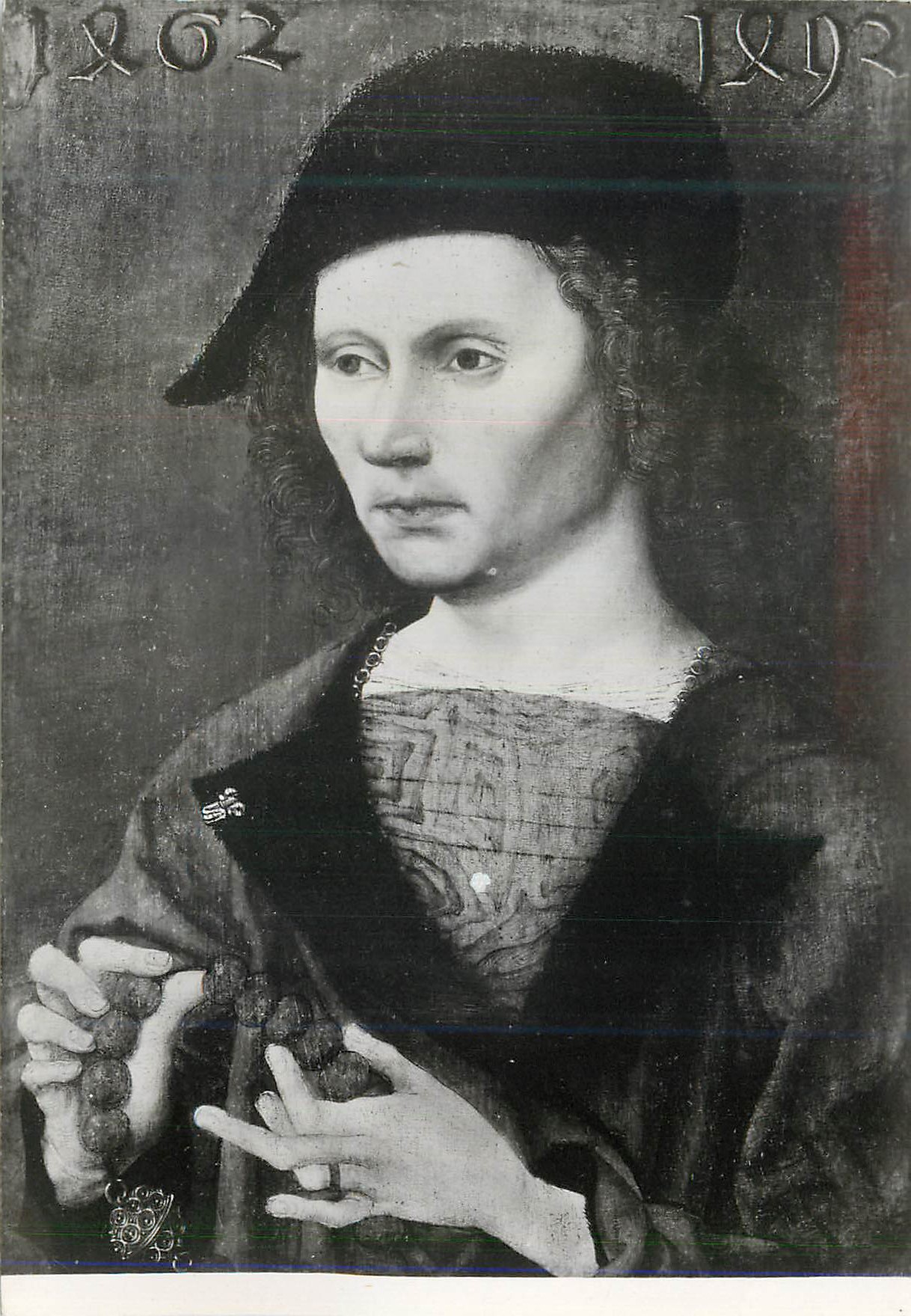 CPM Maitre du Retable de St Barthelemy Portrait de Hans Leyckmann Alte Pinaothek Munich 