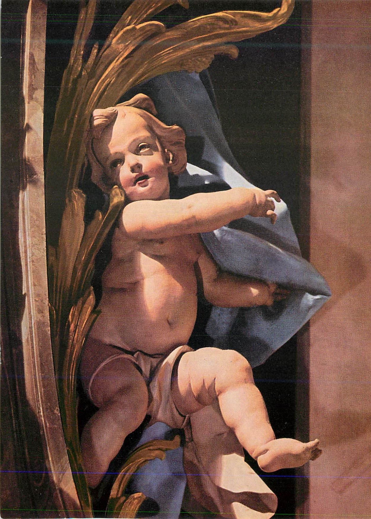 Cherubin sculpté — œuvre de Johann Michael Feichtmayr — éditeur Kunstmann, Ewig Kinder