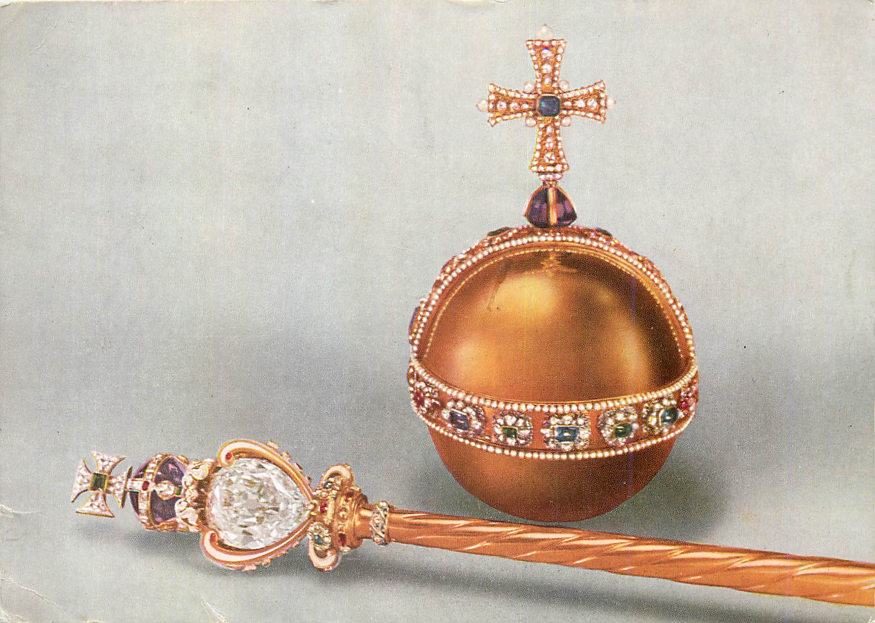 CPM The sovereigns orb and head of the sovereigns sceptre with the cross 