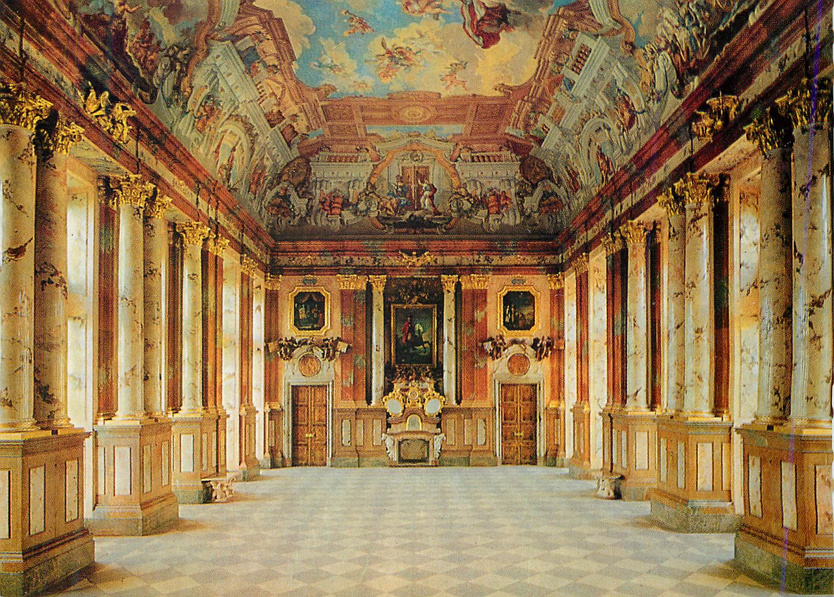 CPM Stift St Florian Marmorsaal erbaut v Jaob Prandtauer 