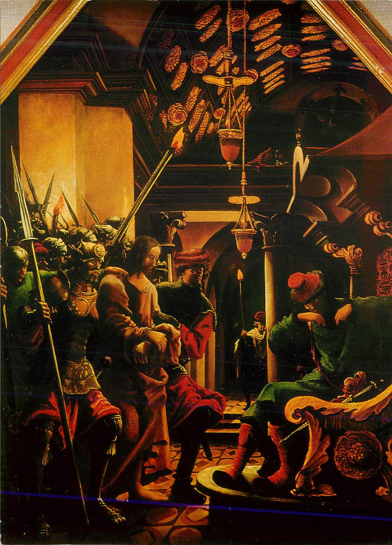 CPM A Altdorfer Altar St Florian Christus vor Kaiphas 