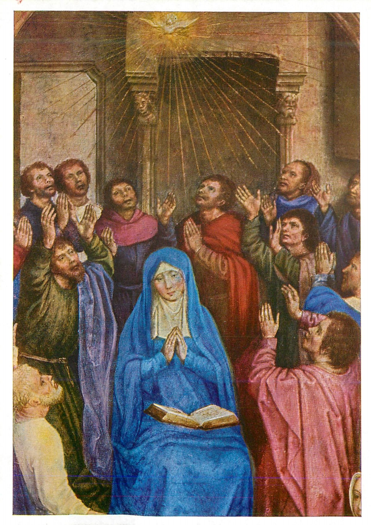 CPM Hans Memling Ausgiessung des heiligen geistes Munchen Bayerische Staatsgemildesammlungen 