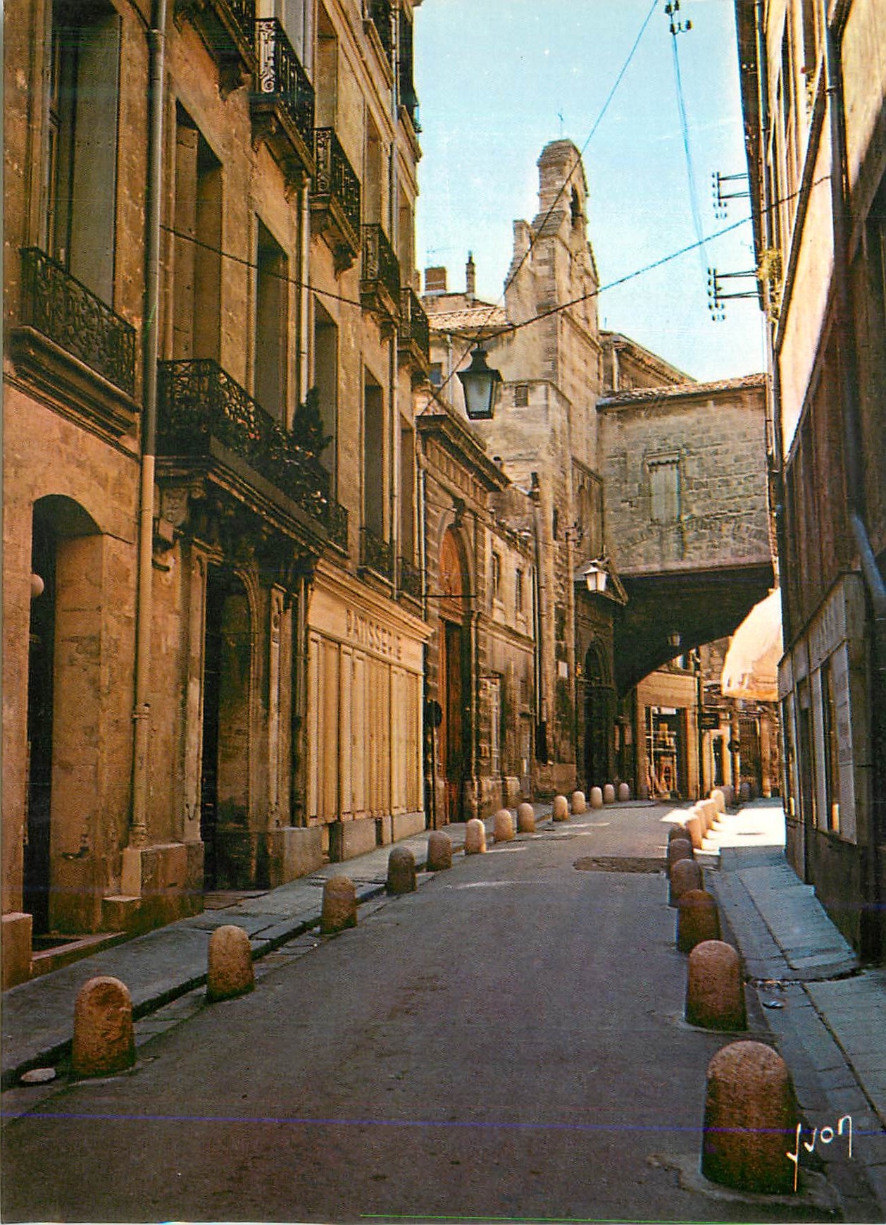 Montpellier — Rue Jacques-Coeur und Kirche Sainte-Foy — Éditions d'art Yvon