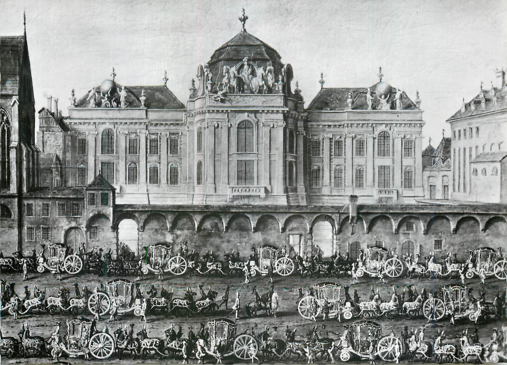 CPM Festlicher Einzug Maria Isabellas von Parma Osterreichische Nationalbibliothek 
