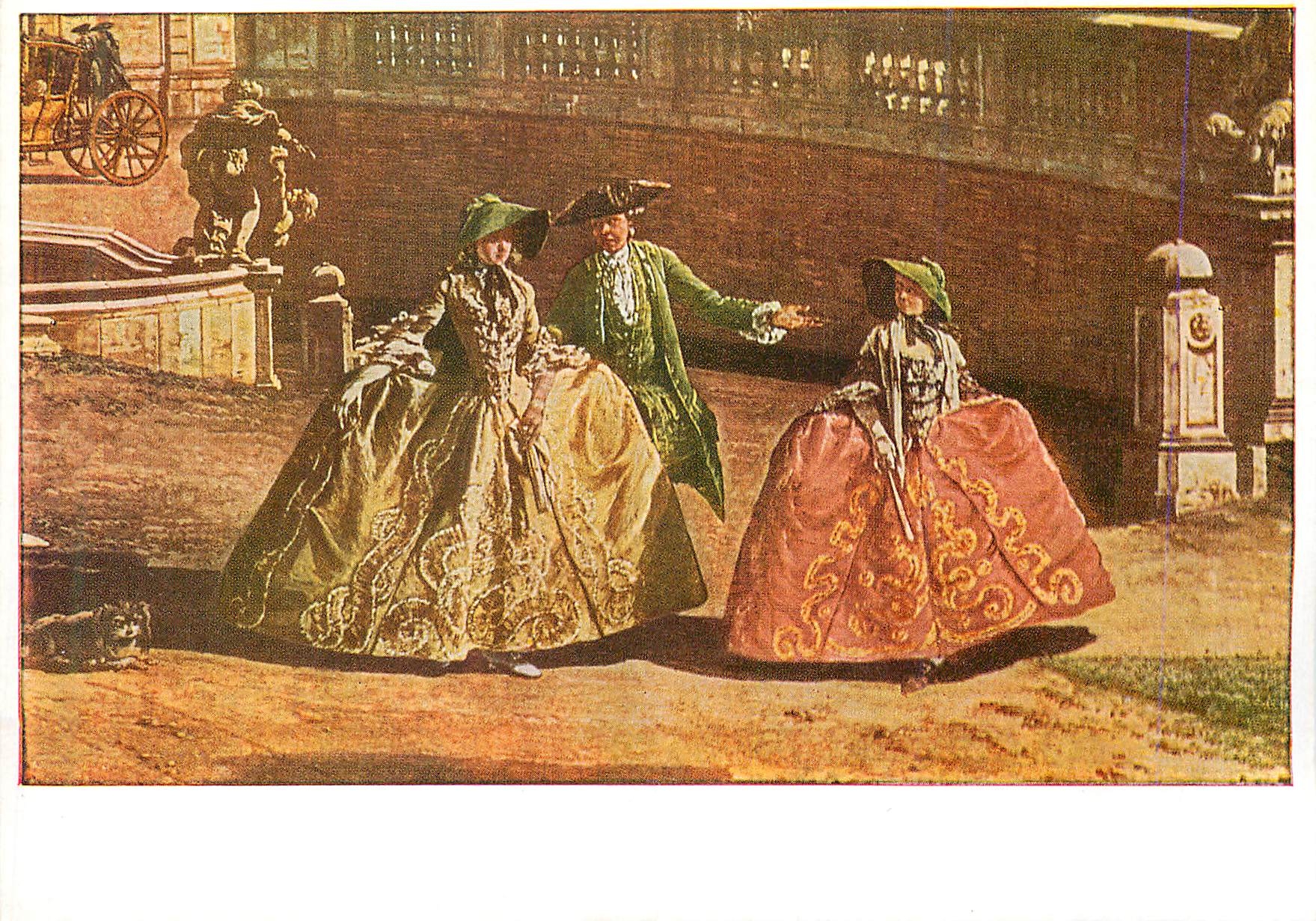 CPM Bernardo Bellotto Damen mit Kavalier 