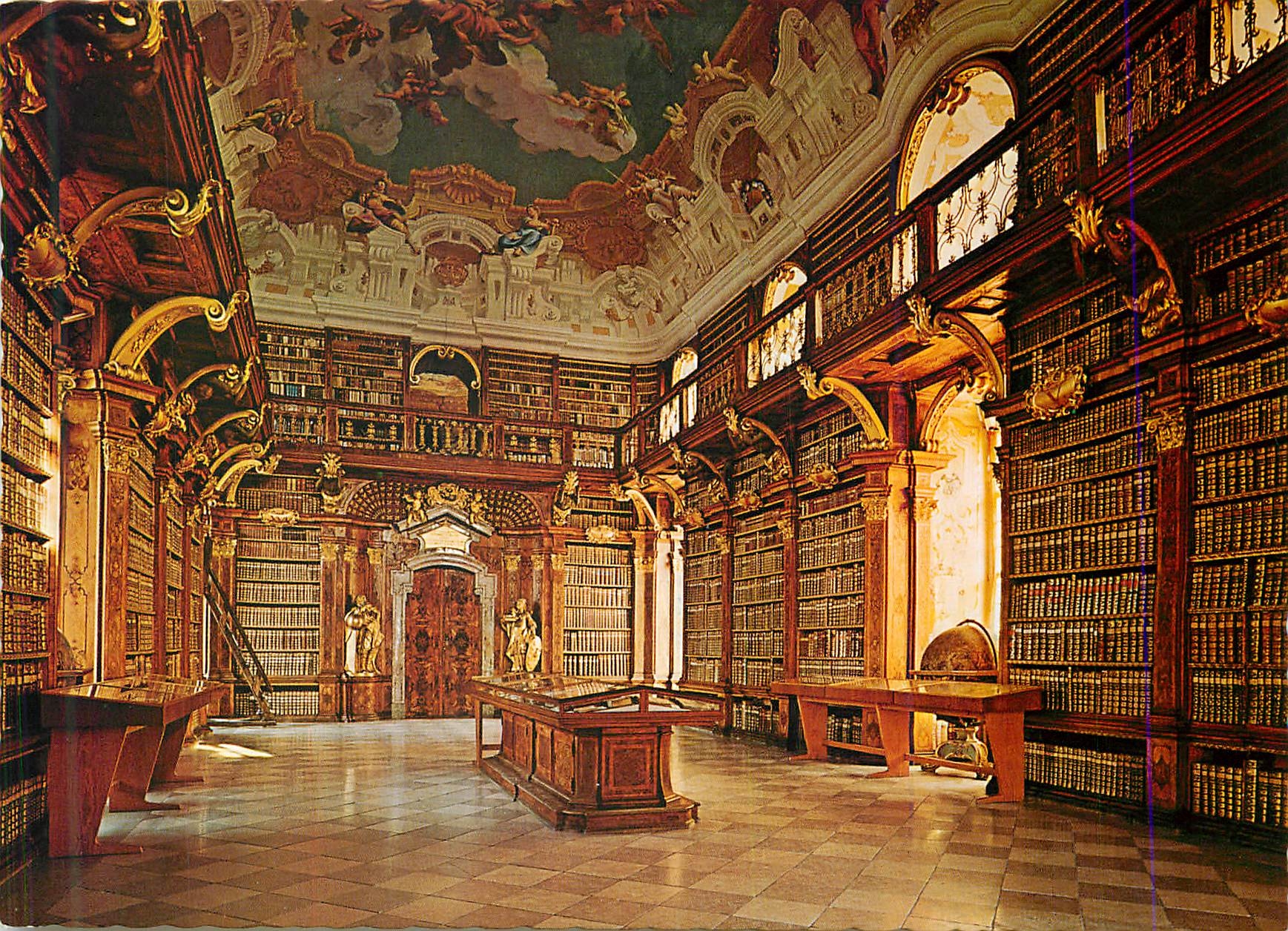 CPM Stift Melk Bibliothek Niederosterreich Bibliotheque