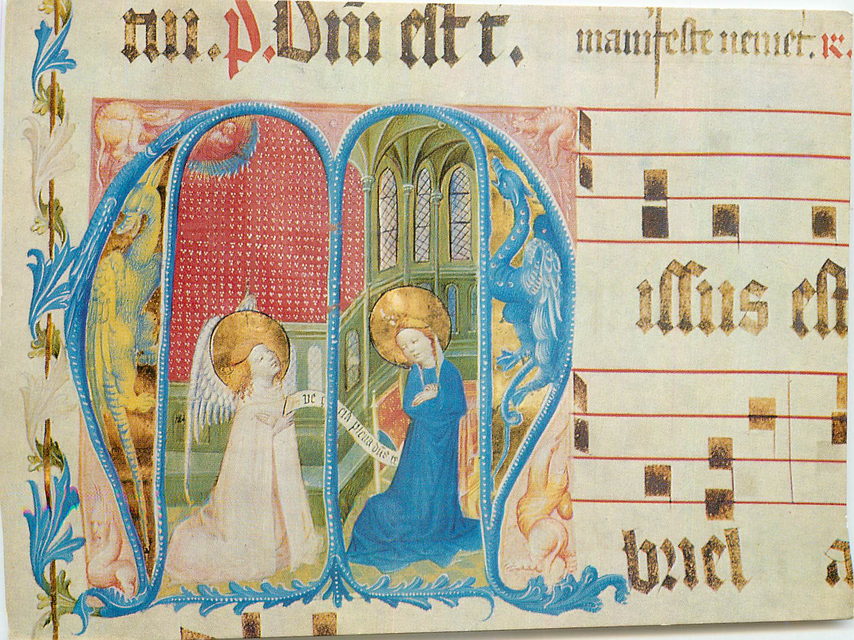 CPM Dom Museum Mainz Verkundigung aus einem Chorbuch des Karmeliter 