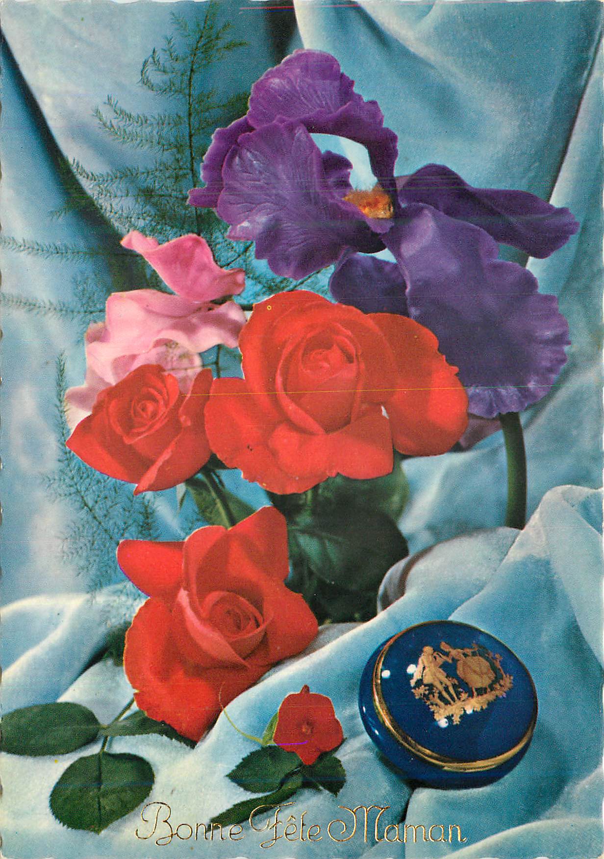 CPM Bonne Fete Maman Fleurs