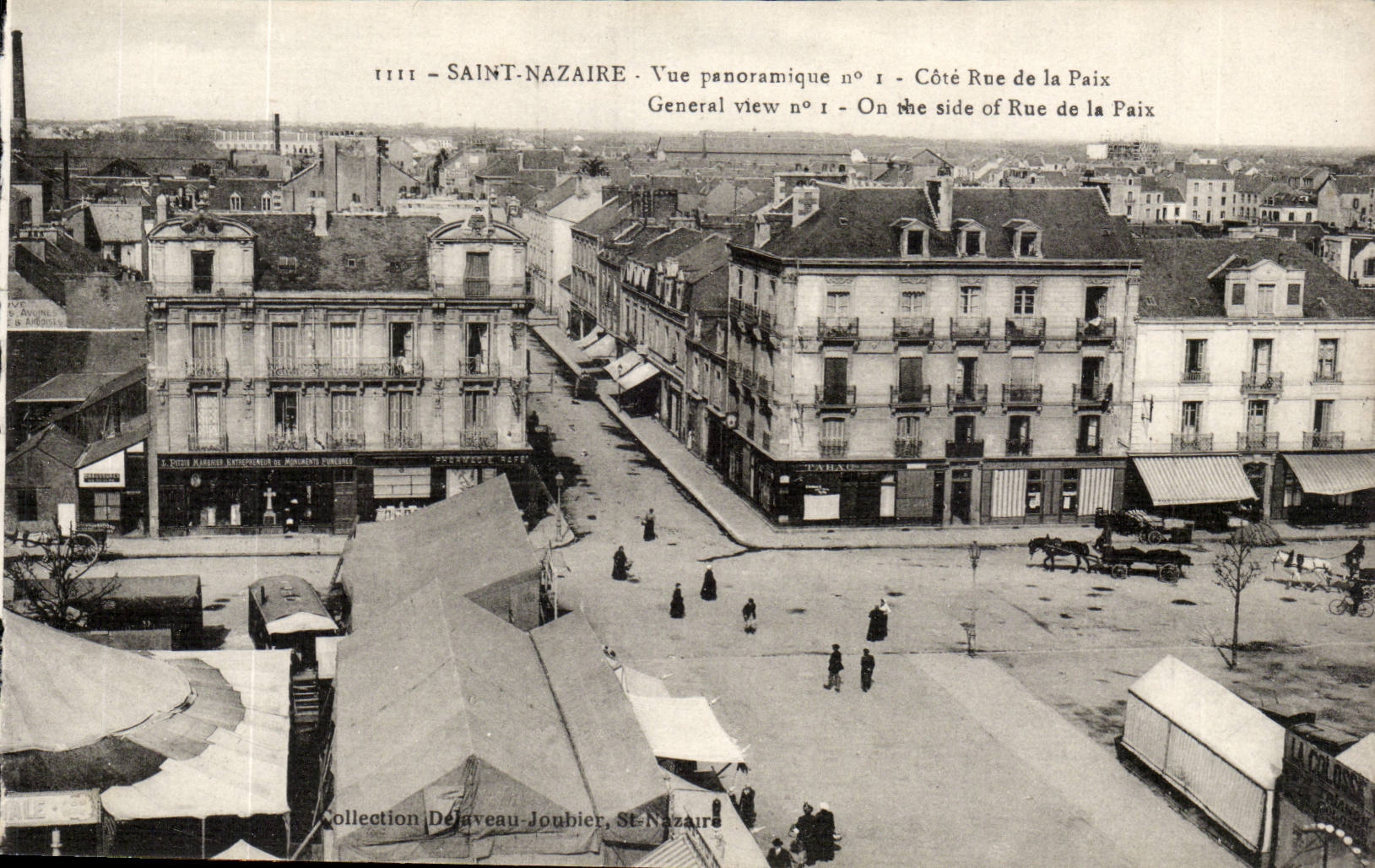 Saint Nazaire - Satint Nazer - Vue Panoramique n 1 Cote rue de la Paix - General View - CPA 