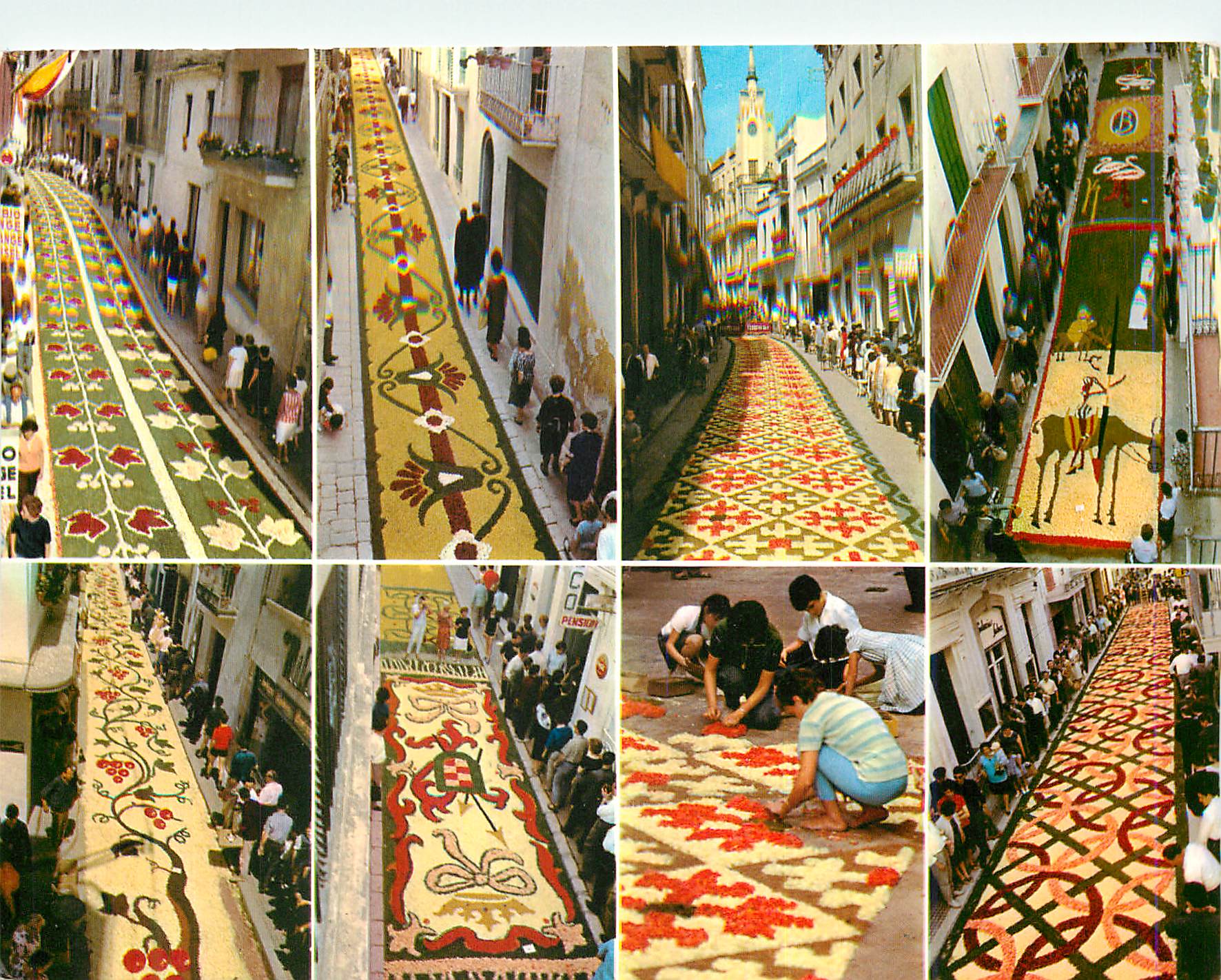 CPM Sitges Fete Dieu Tapis des Fleurs