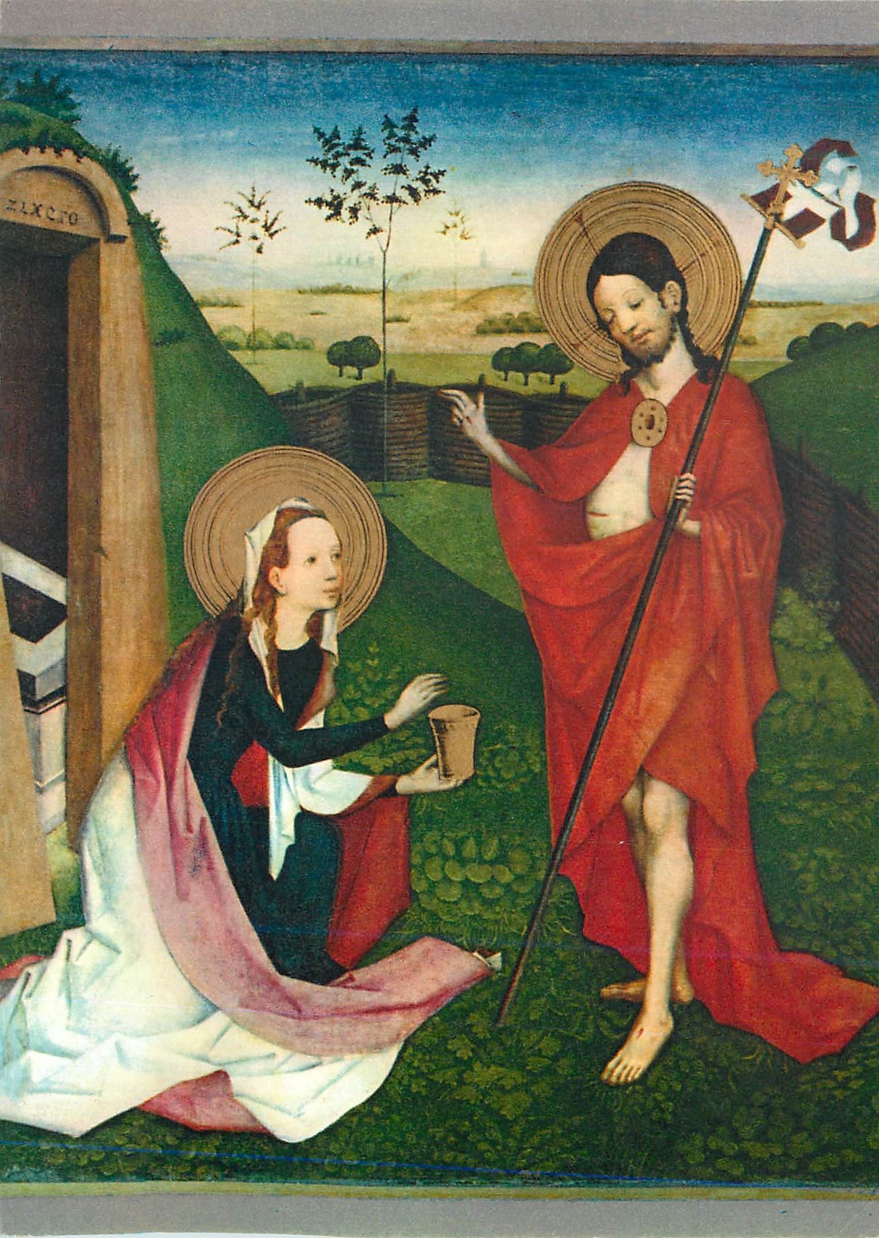 CPM Germanisches National Museum Nurnberg Nachfolger Stefan Lochners (1450 1460) Le Christ et Marie Madeleine Noli me Ta
