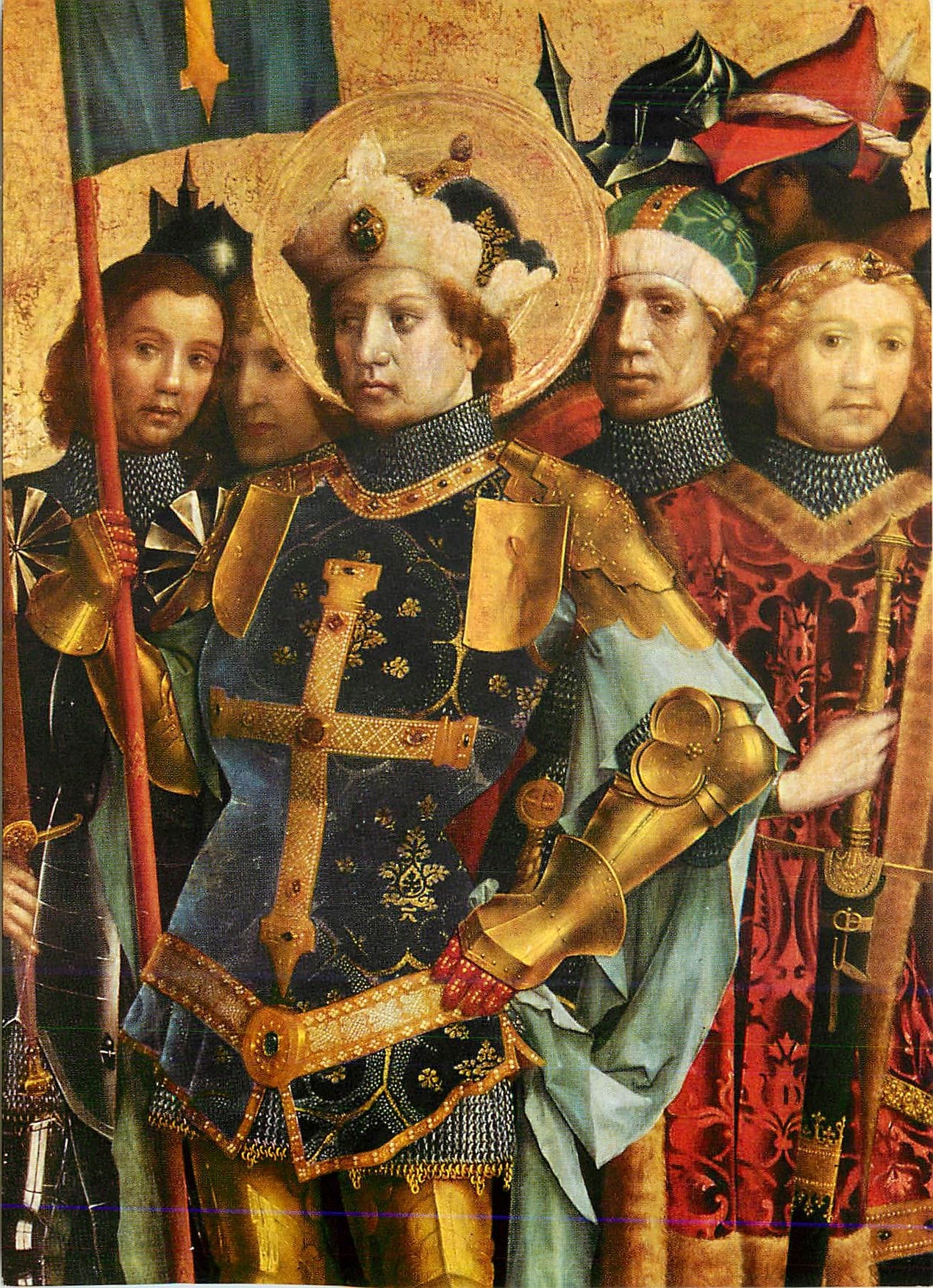 CPM Dombildes Koln Dom Stefan Lochner 1451 St Gereon mit Gefolge